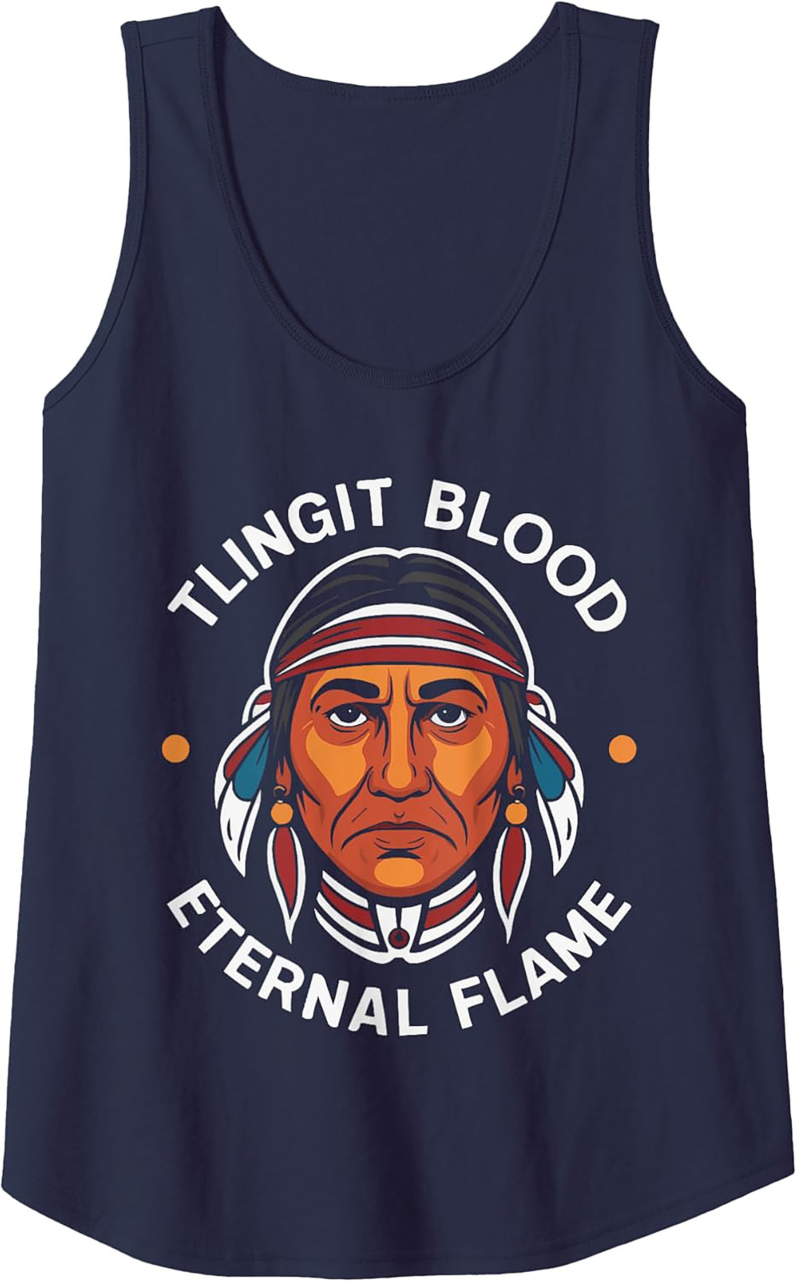 Tlingit Pride Tank Top Eternal Flame Sleeveless Shirt