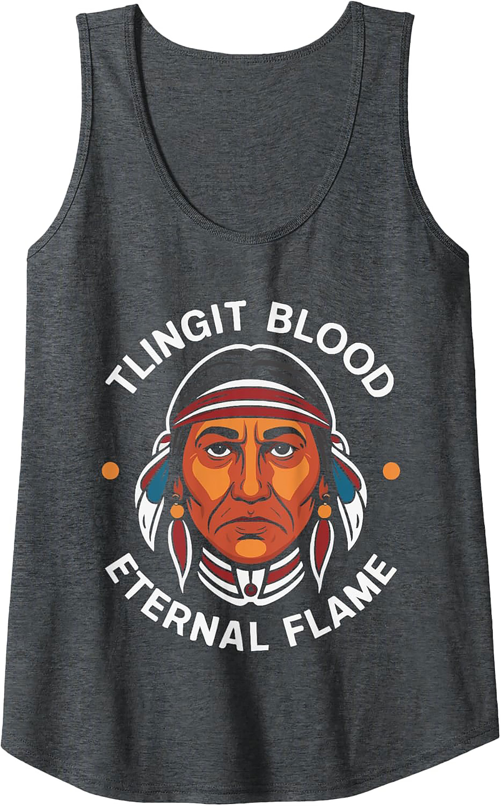 Tlingit Pride Tank Top Eternal Flame Sleeveless Shirt