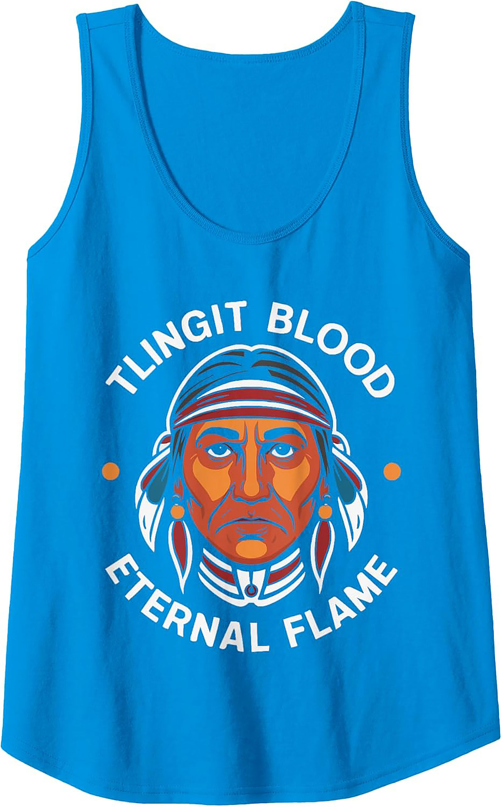 Tlingit Pride Tank Top Eternal Flame Sleeveless Shirt