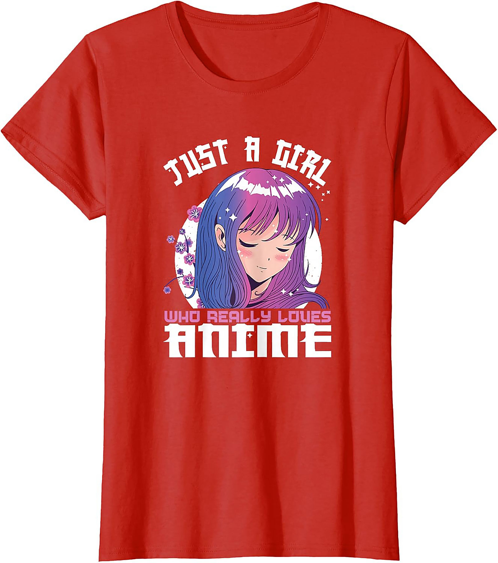 Anime Lover Graphic Tee | Just A Girl Who Loves Anime Shirt