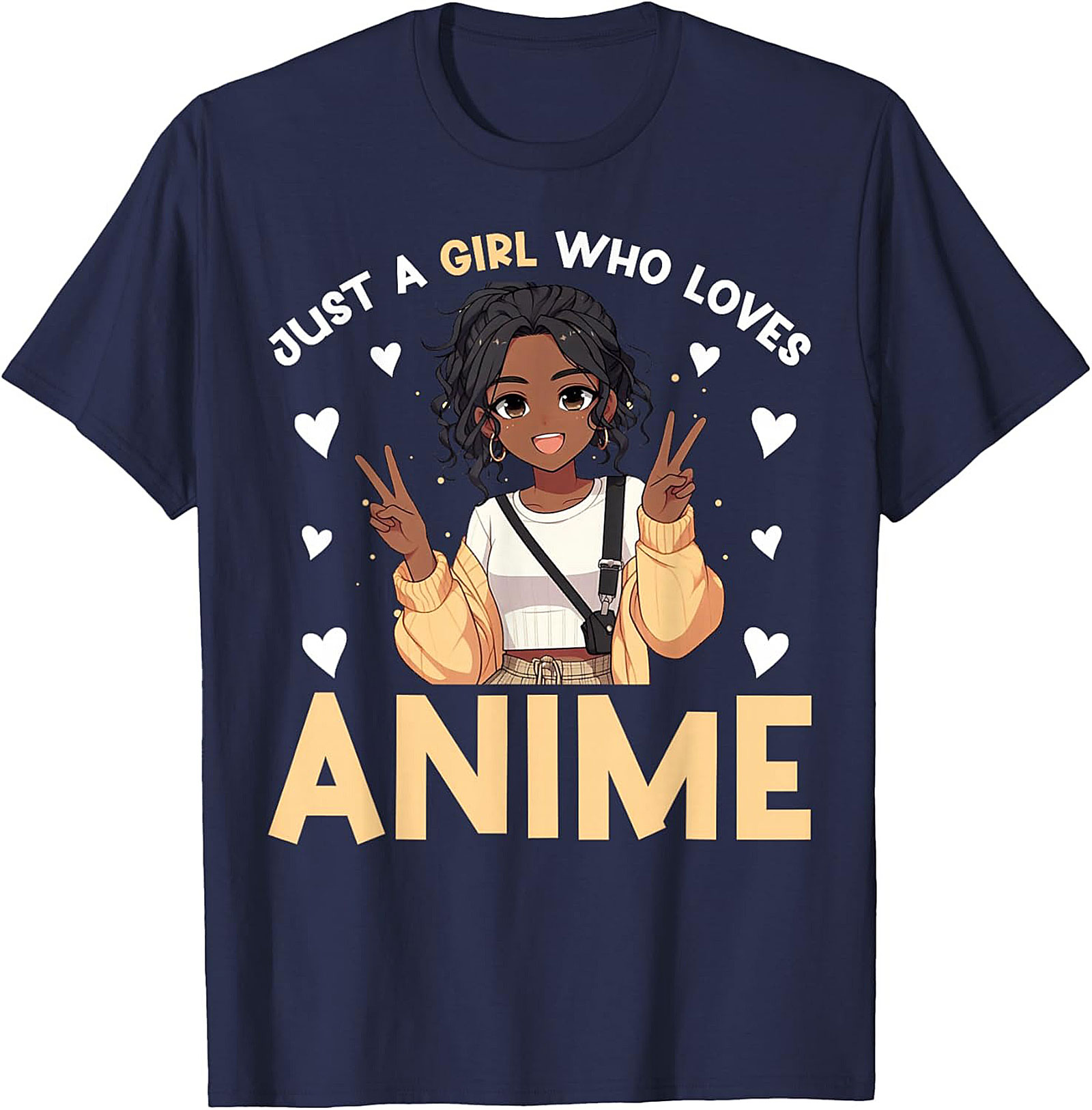 Cute Anime Girl T-shirt | Just A Girl Who Loves Anime Tee
