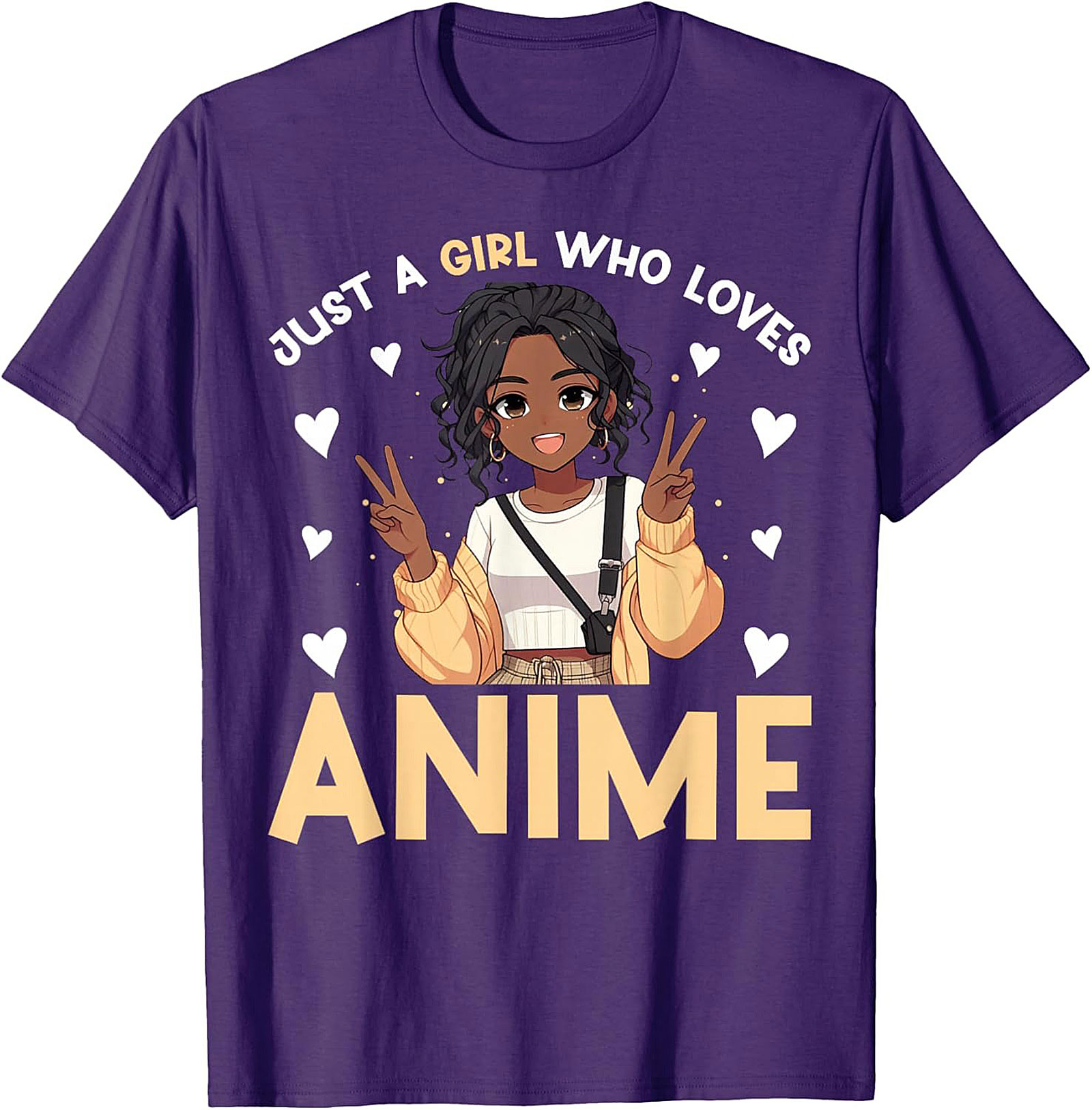 Cute Anime Girl T-shirt | Just A Girl Who Loves Anime Tee