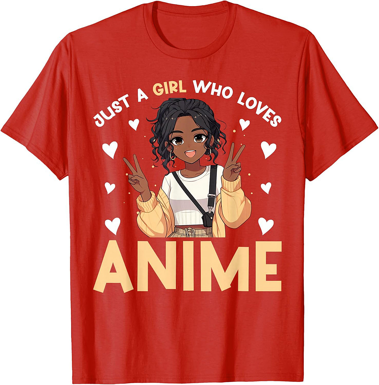 Cute Anime Girl T-shirt | Just A Girl Who Loves Anime Tee