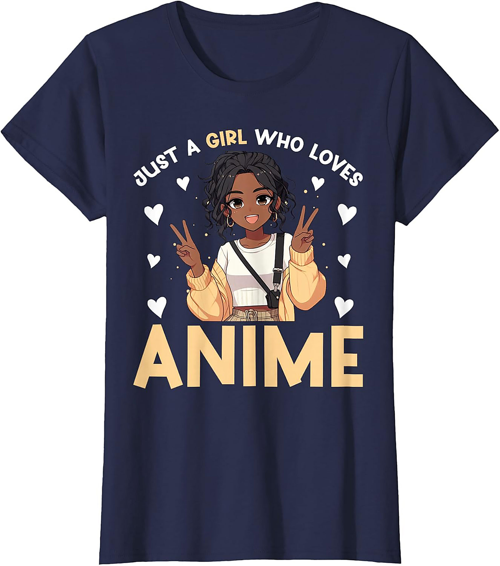 Cute Anime Girl T-shirt | Just A Girl Who Loves Anime Tee