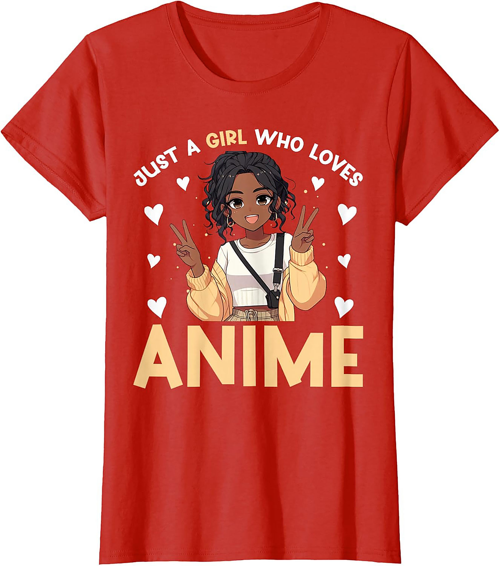 Cute Anime Girl T-shirt | Just A Girl Who Loves Anime Tee