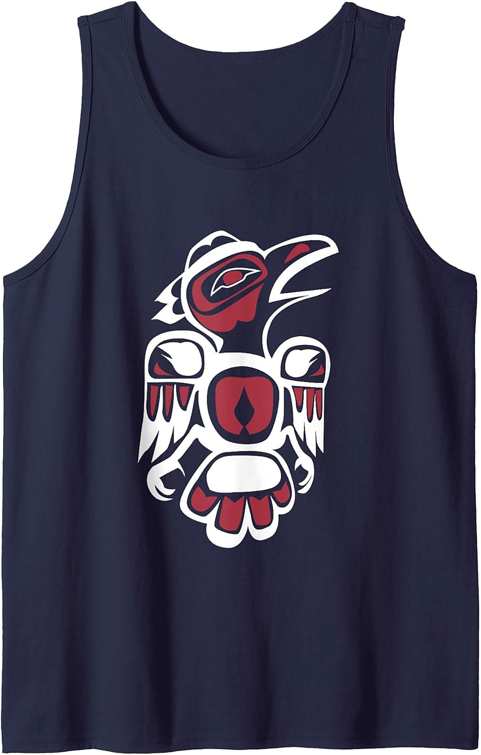 Raven Graphic Tank Top PNW Tribal Sleeveless Shirt