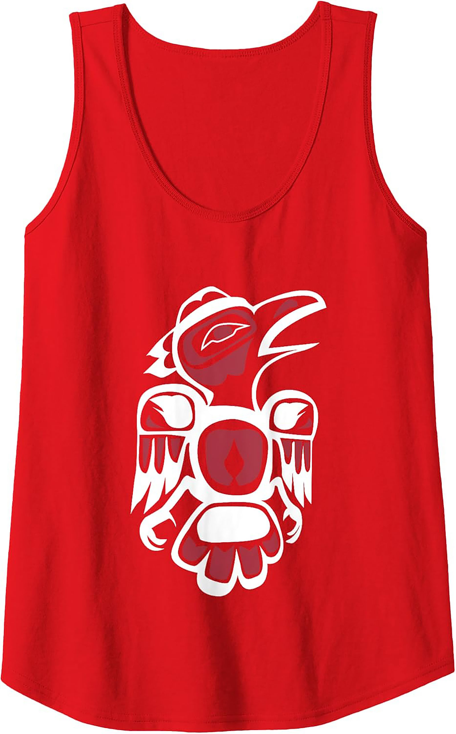 Raven Graphic Tank Top PNW Tribal Sleeveless Shirt