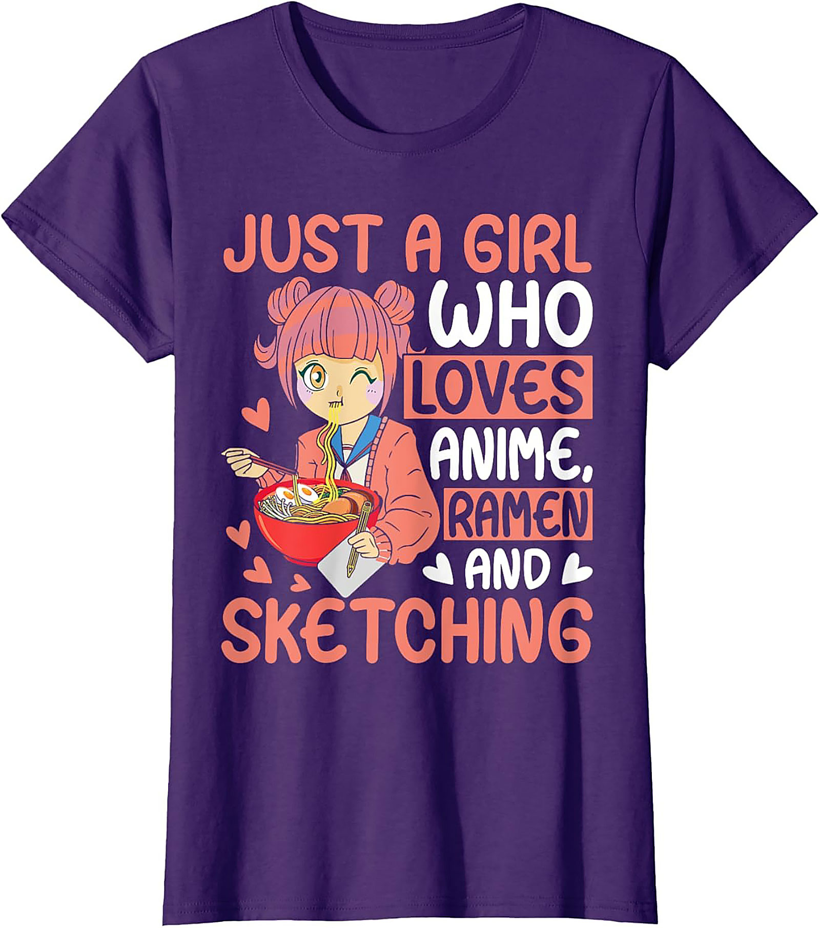 Anime Ramen Sketching T-Shirt | Funny Otaku Graphic Tee