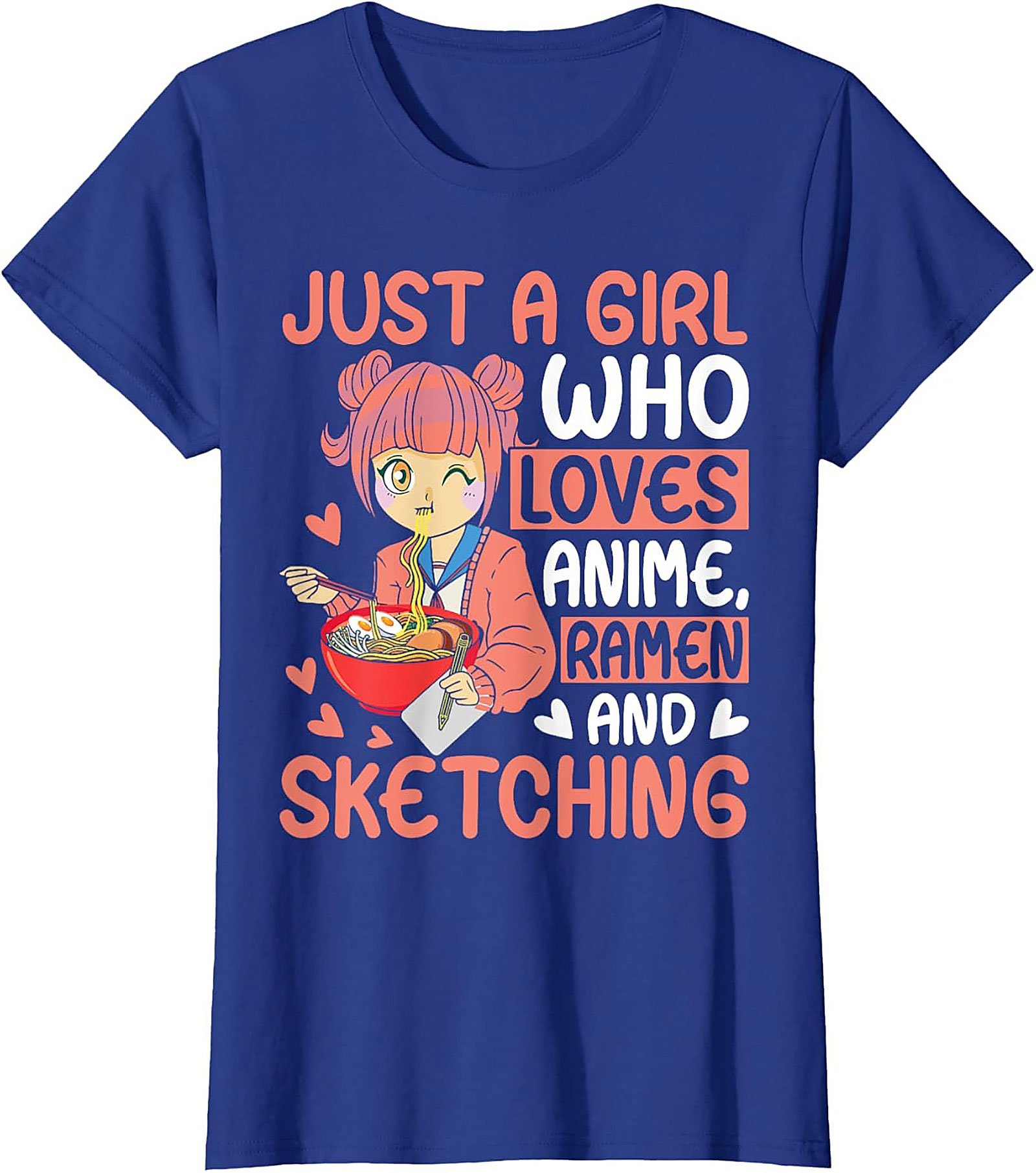 Anime Ramen Sketching T-Shirt | Funny Otaku Graphic Tee