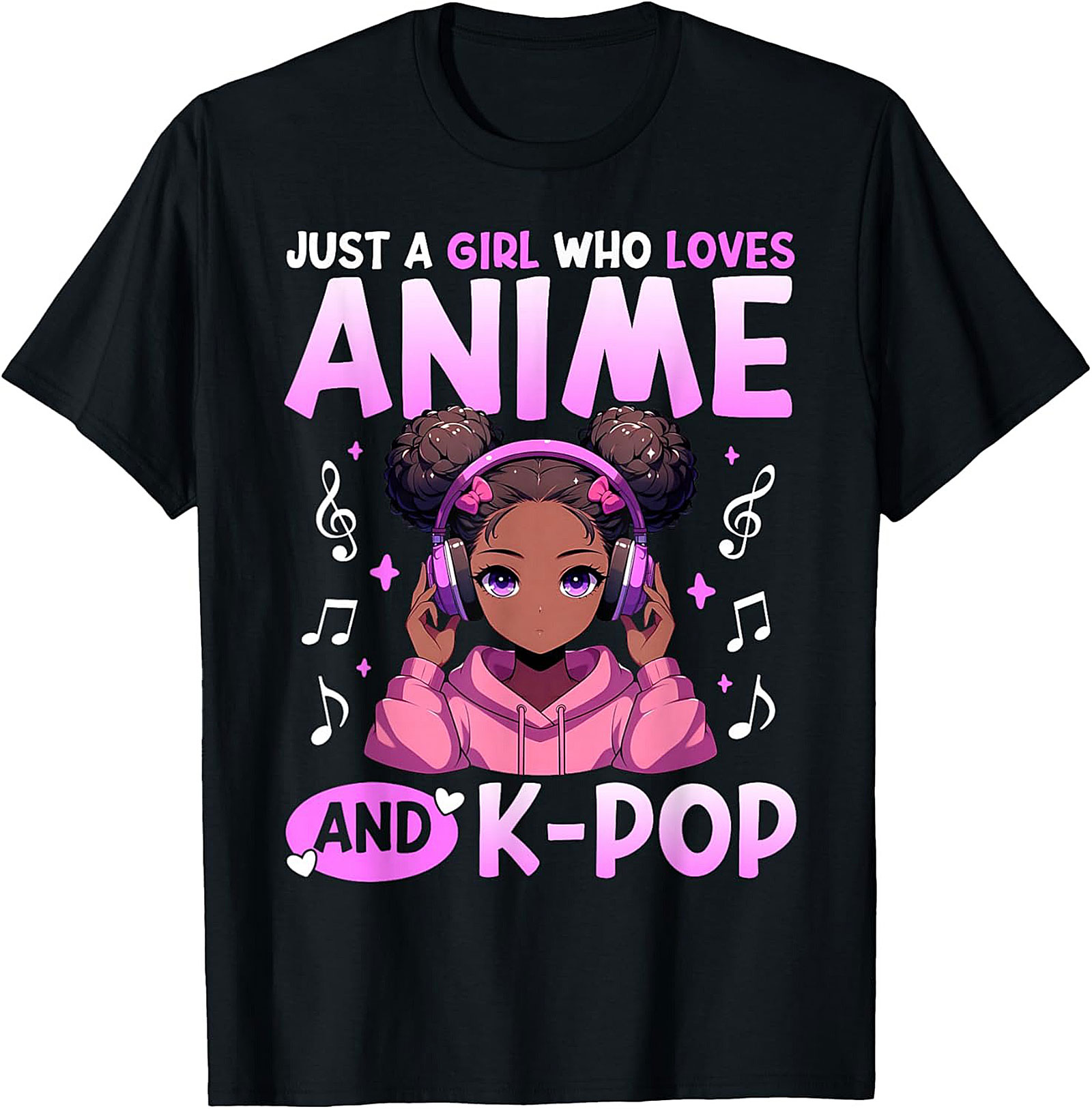 Anime K-Pop Girl T-shirt | Cute Graphic Tee | Soft Cotton