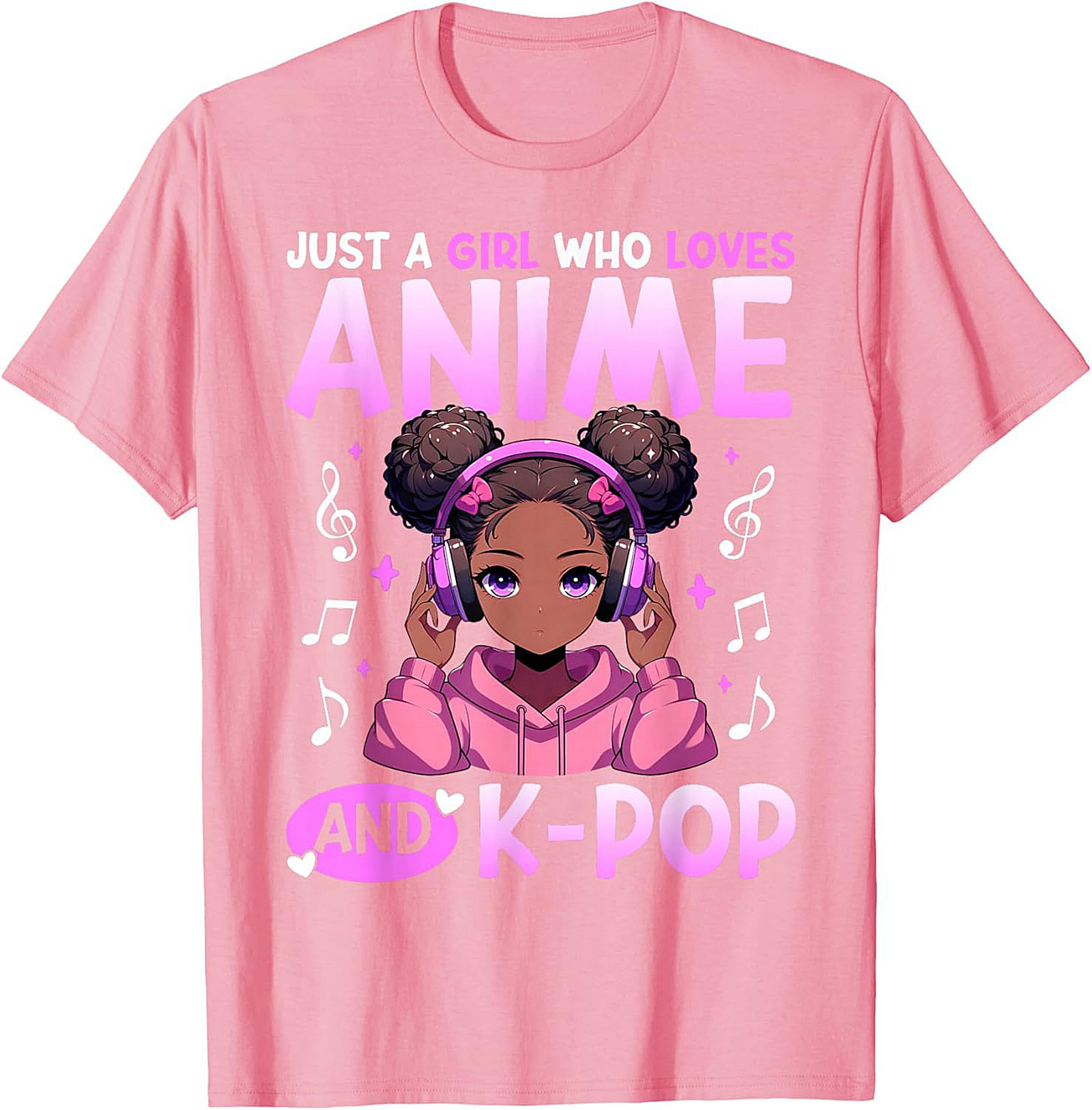 Anime K-Pop Girl T-shirt | Cute Graphic Tee | Soft Cotton