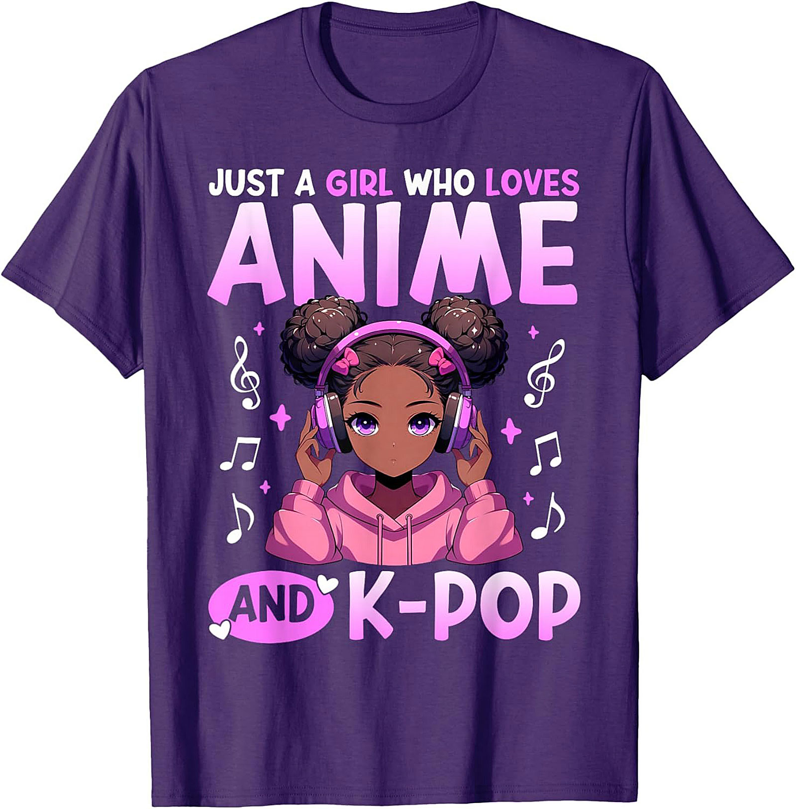 Anime K-Pop Girl T-shirt | Cute Graphic Tee | Soft Cotton