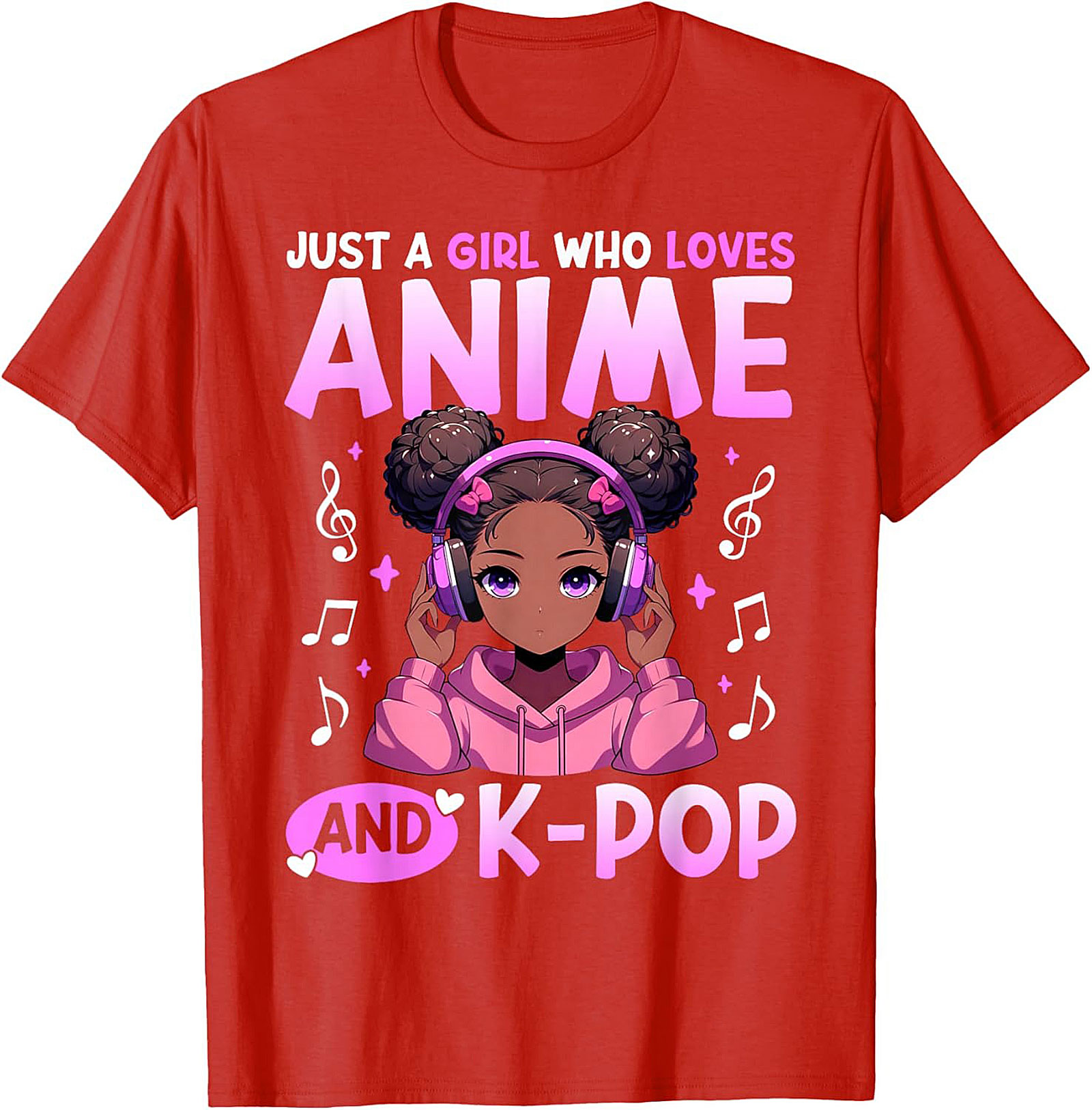 Anime K-Pop Girl T-shirt | Cute Graphic Tee | Soft Cotton