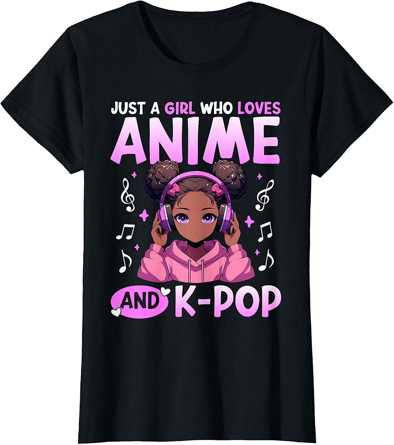 Anime K-Pop Girl T-shirt | Cute Graphic Tee | Soft Cotton