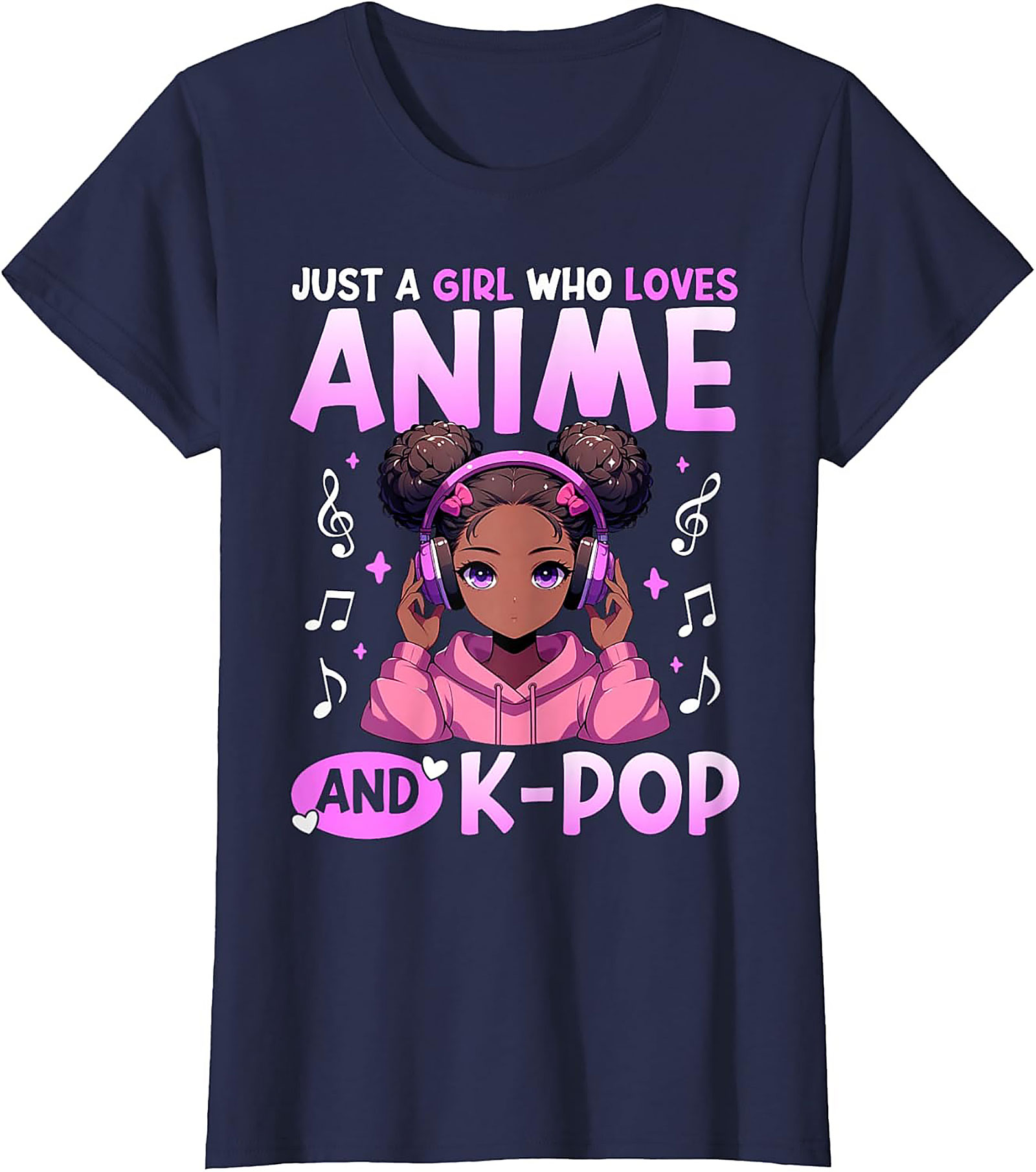 Anime K-Pop Girl T-shirt | Cute Graphic Tee | Soft Cotton