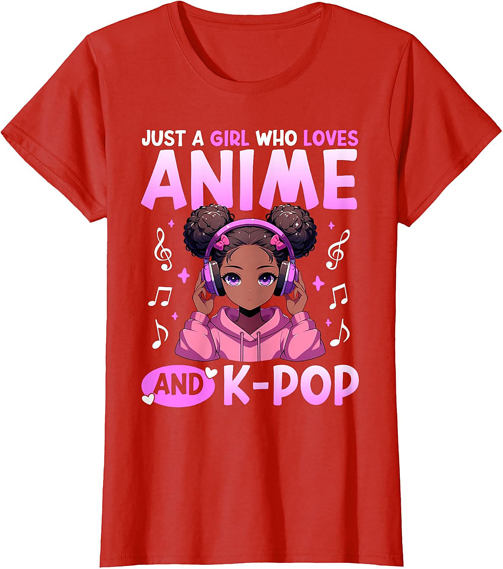 Anime K-Pop Girl T-shirt | Cute Graphic Tee | Soft Cotton