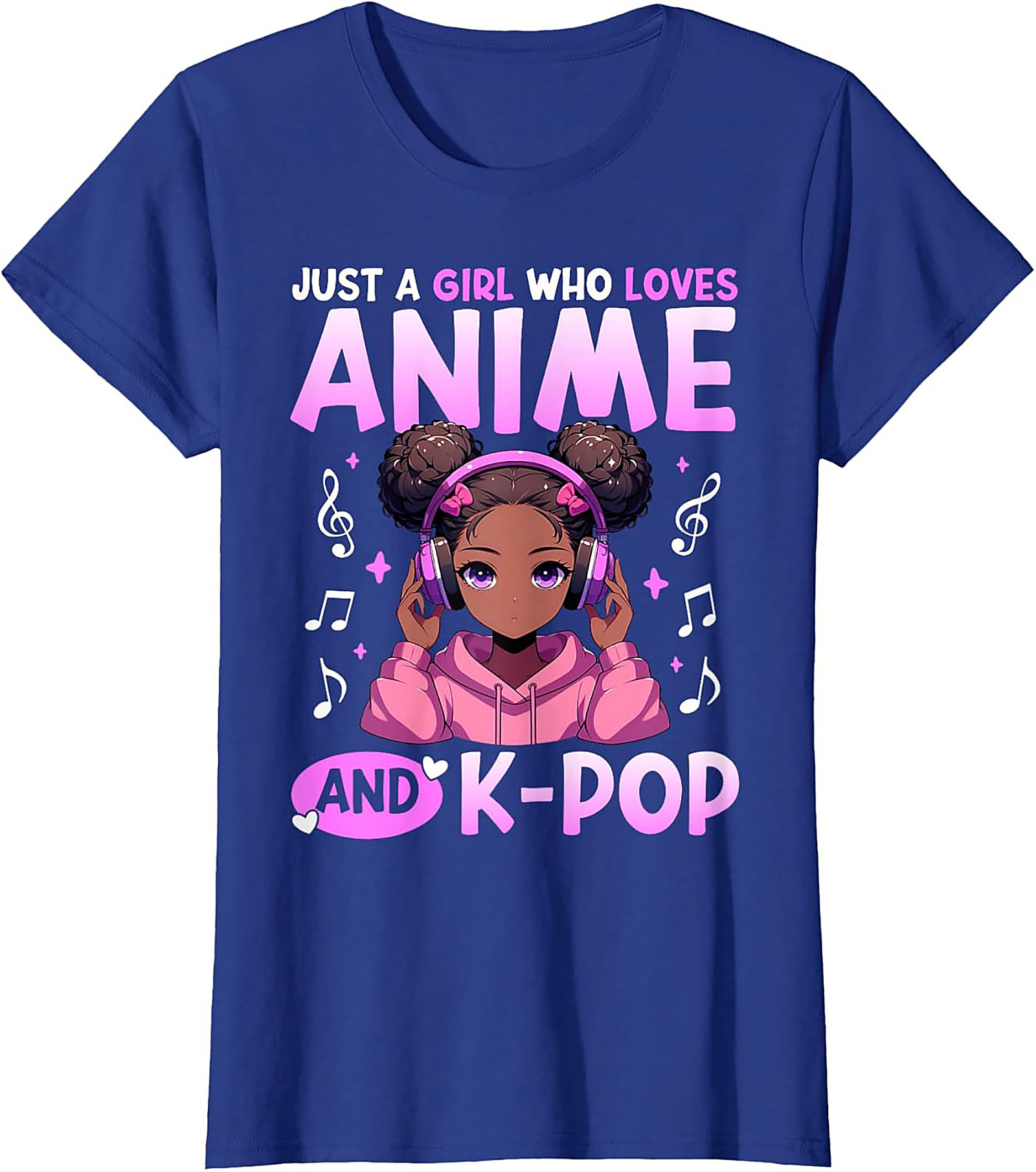 Anime K-Pop Girl T-shirt | Cute Graphic Tee | Soft Cotton