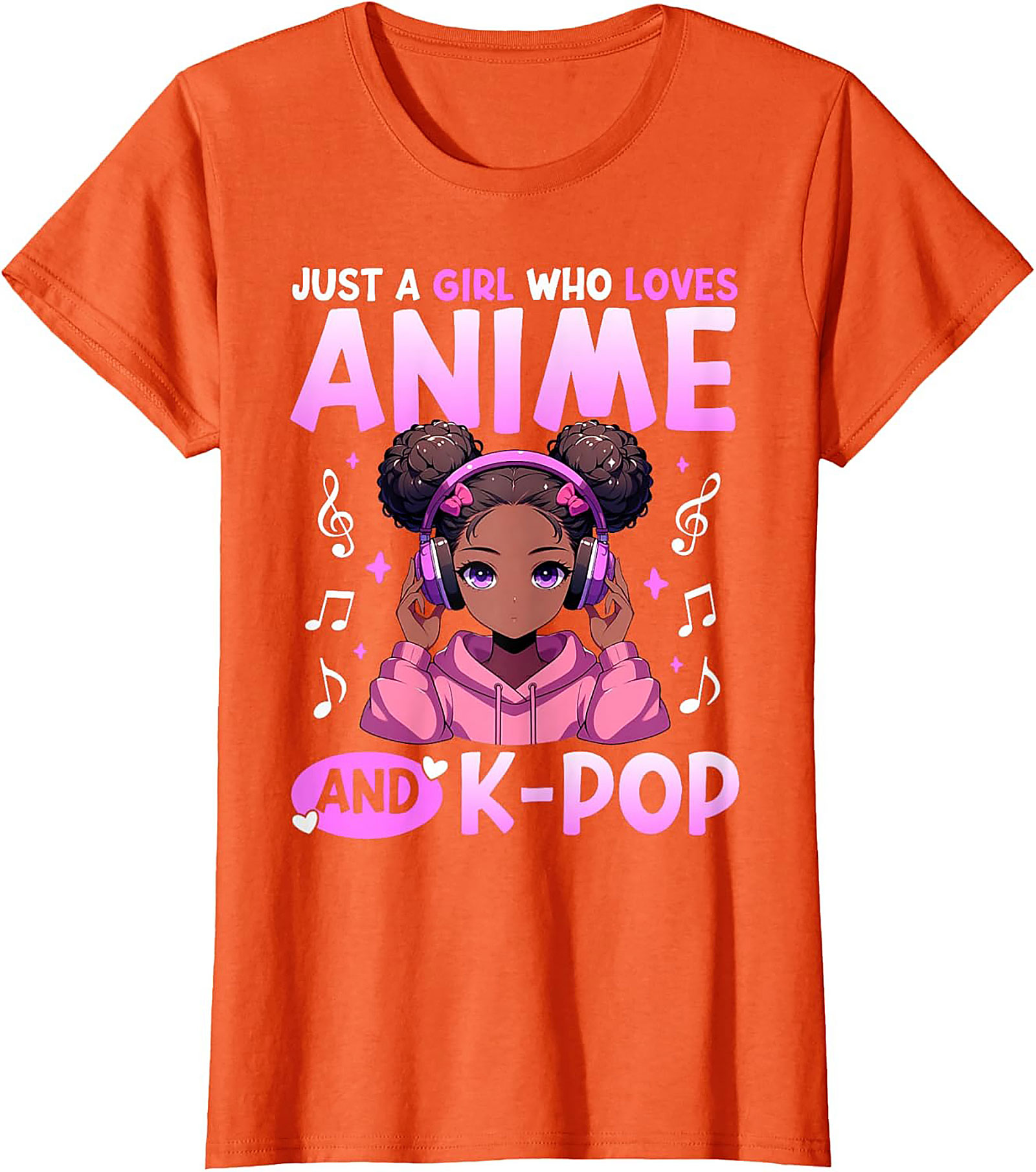 Anime K-Pop Girl T-shirt | Cute Graphic Tee | Soft Cotton