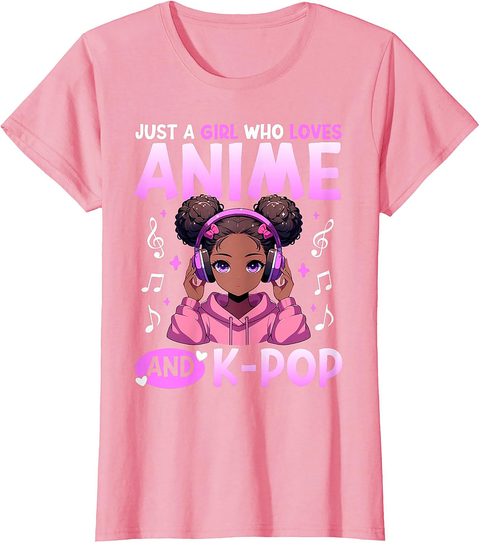 Anime K-Pop Girl T-shirt | Cute Graphic Tee | Soft Cotton