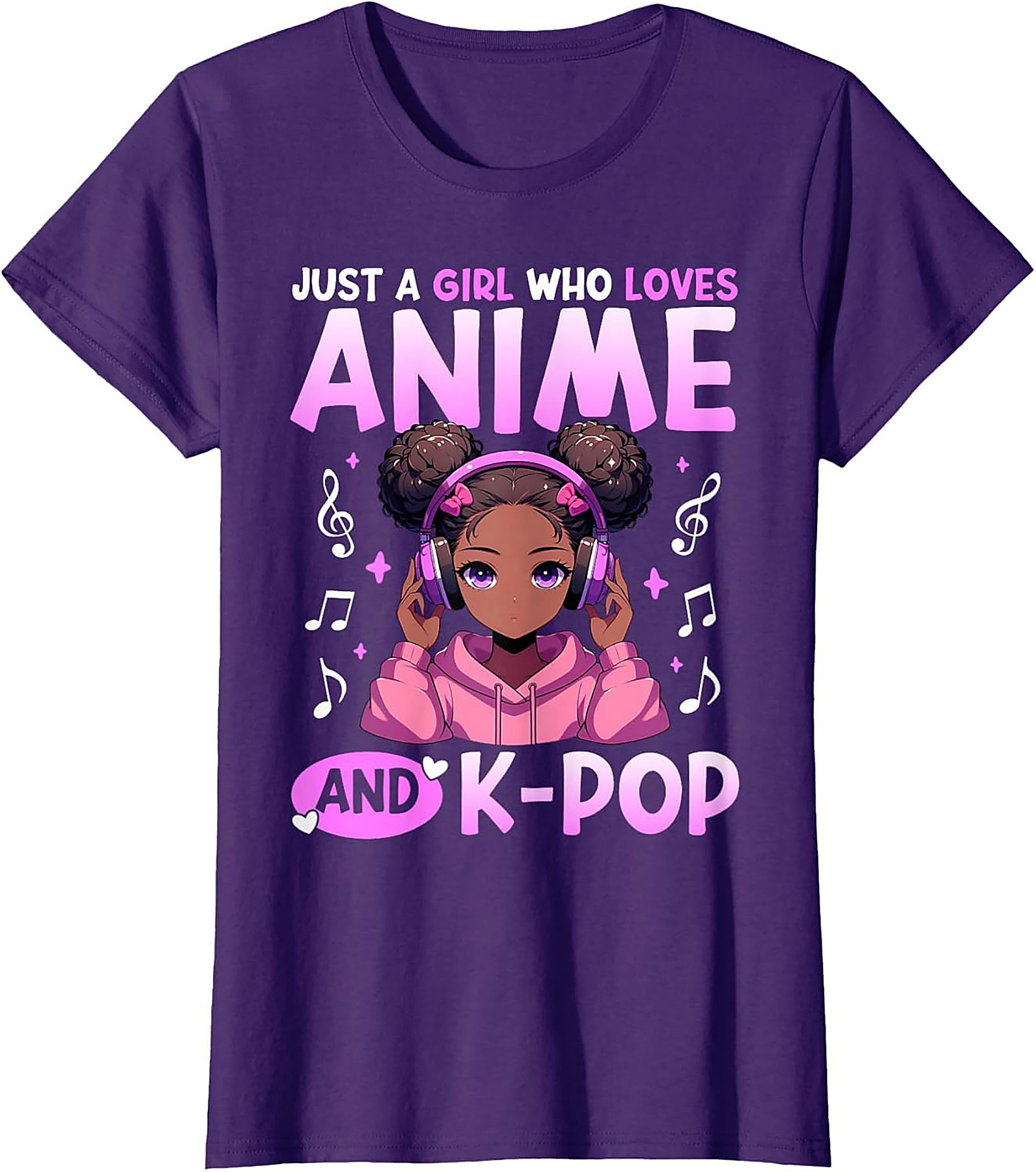 Anime K-Pop Girl T-shirt | Cute Graphic Tee | Soft Cotton
