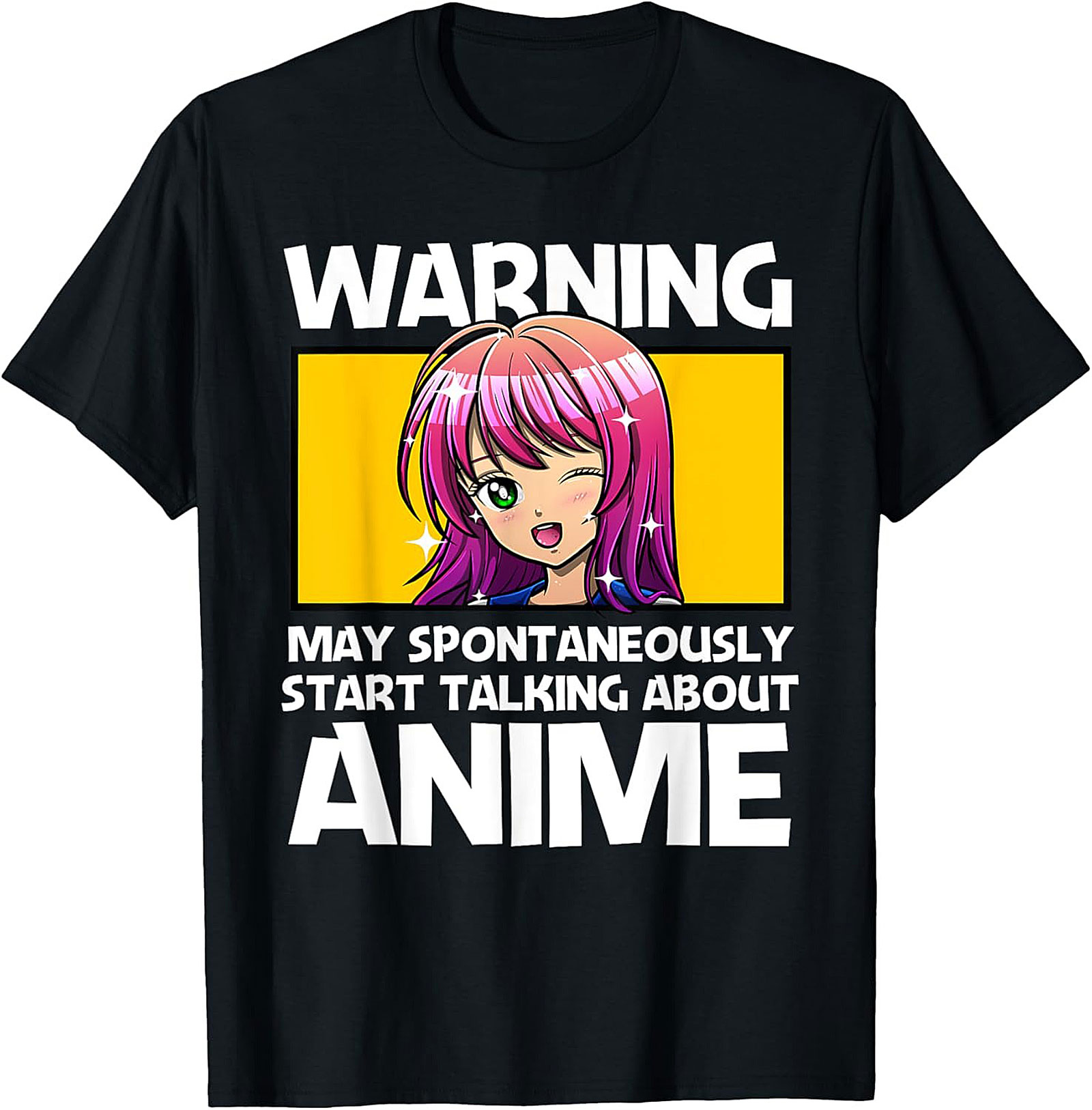 Anime Warning T-shirt | Funny Otaku Graphic Tee Gift
