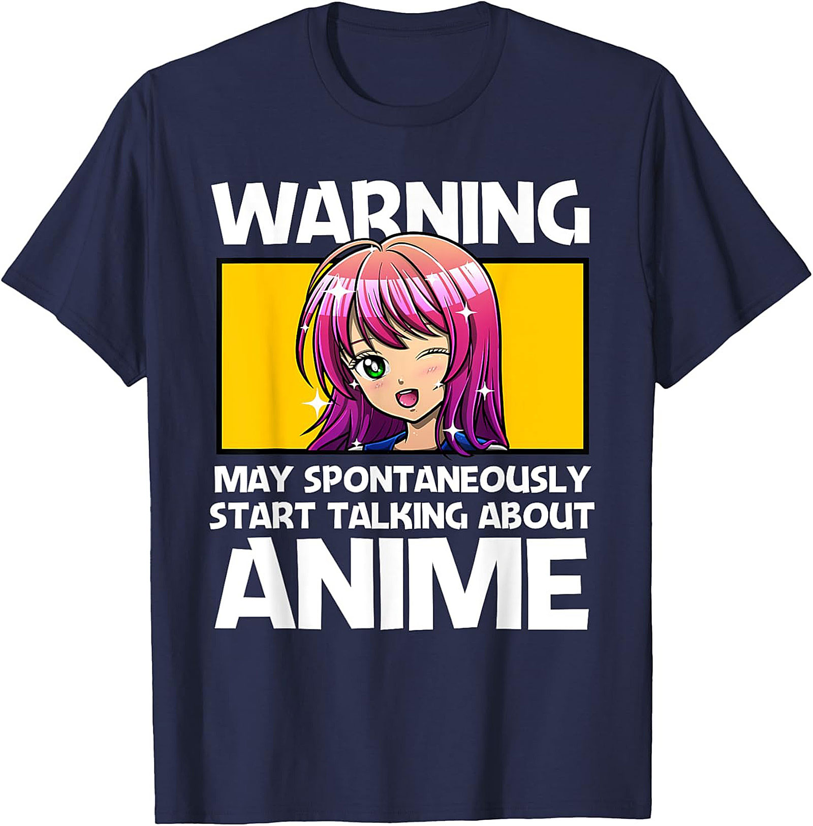 Anime Warning T-shirt | Funny Otaku Graphic Tee Gift