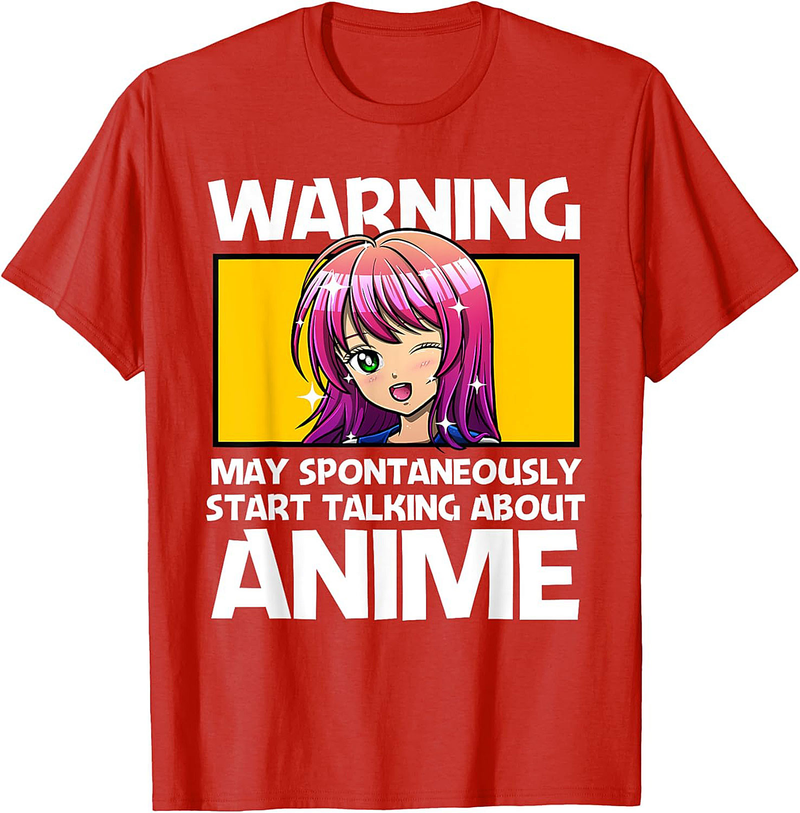 Anime Warning T-shirt | Funny Otaku Graphic Tee Gift