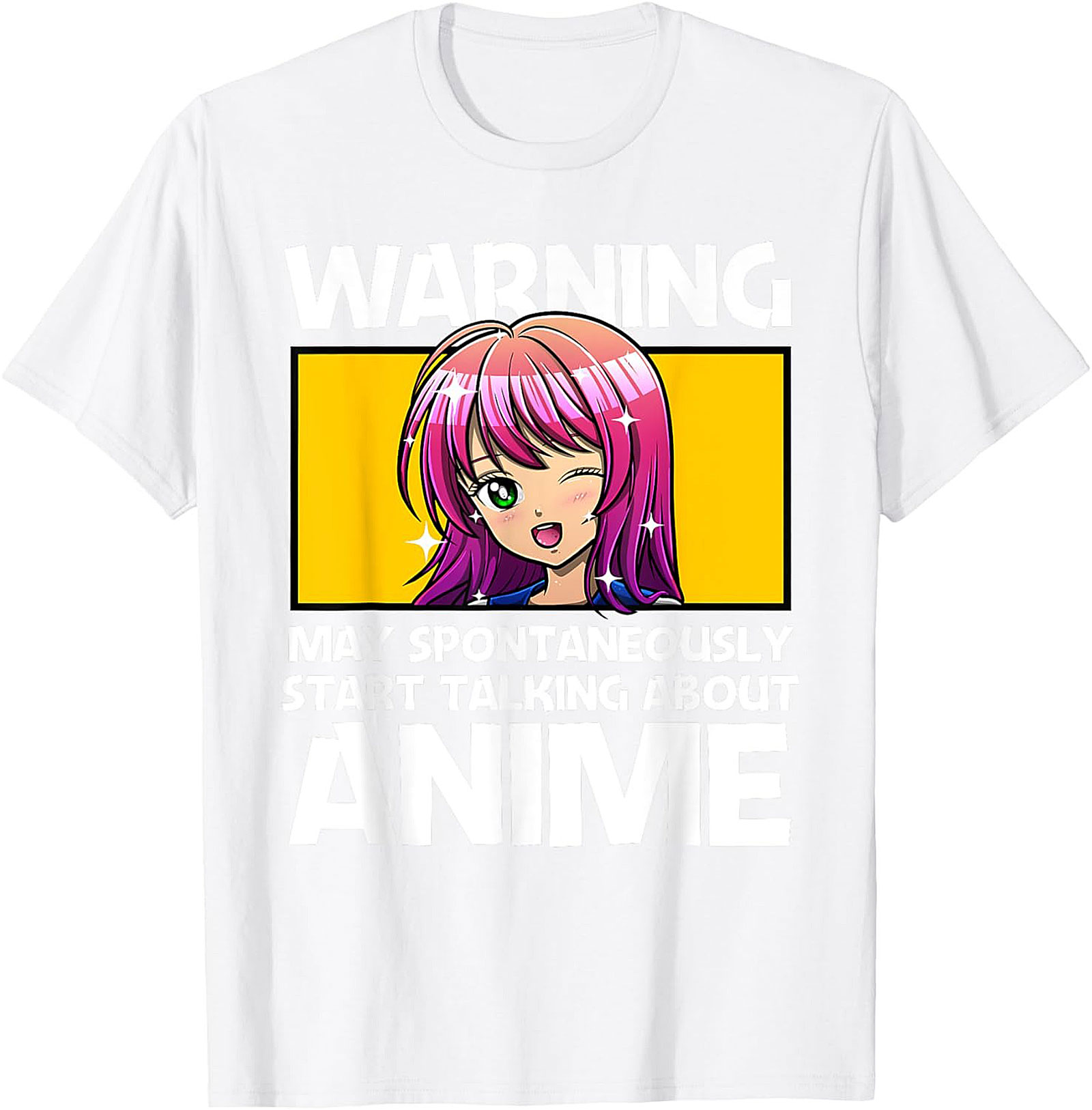 Anime Warning T-shirt | Funny Otaku Graphic Tee Gift