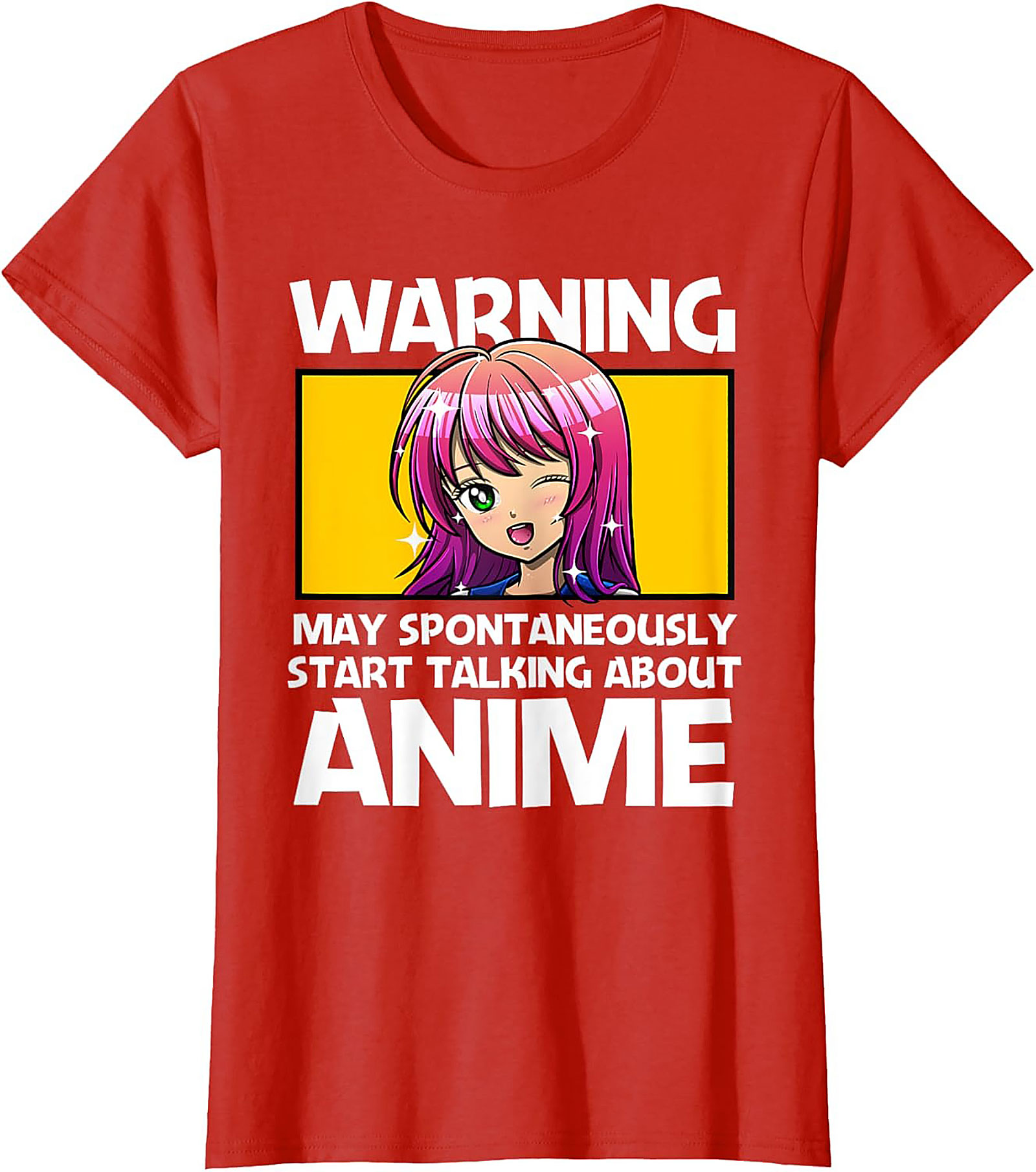 Anime Warning T-shirt | Funny Otaku Graphic Tee Gift
