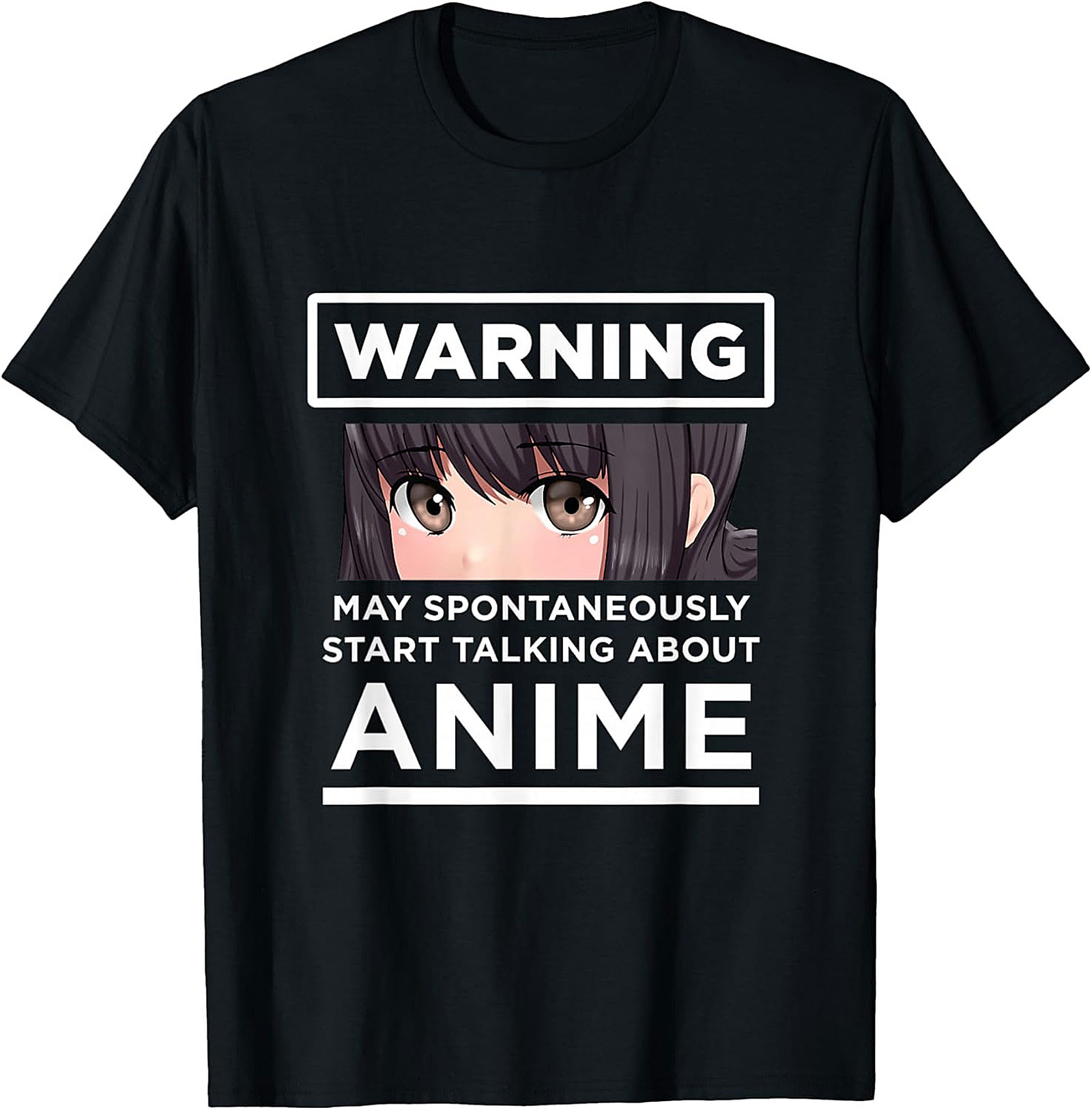 Funny Warning Anime T-Shirt | Otaku Graphic Tee | Unisex