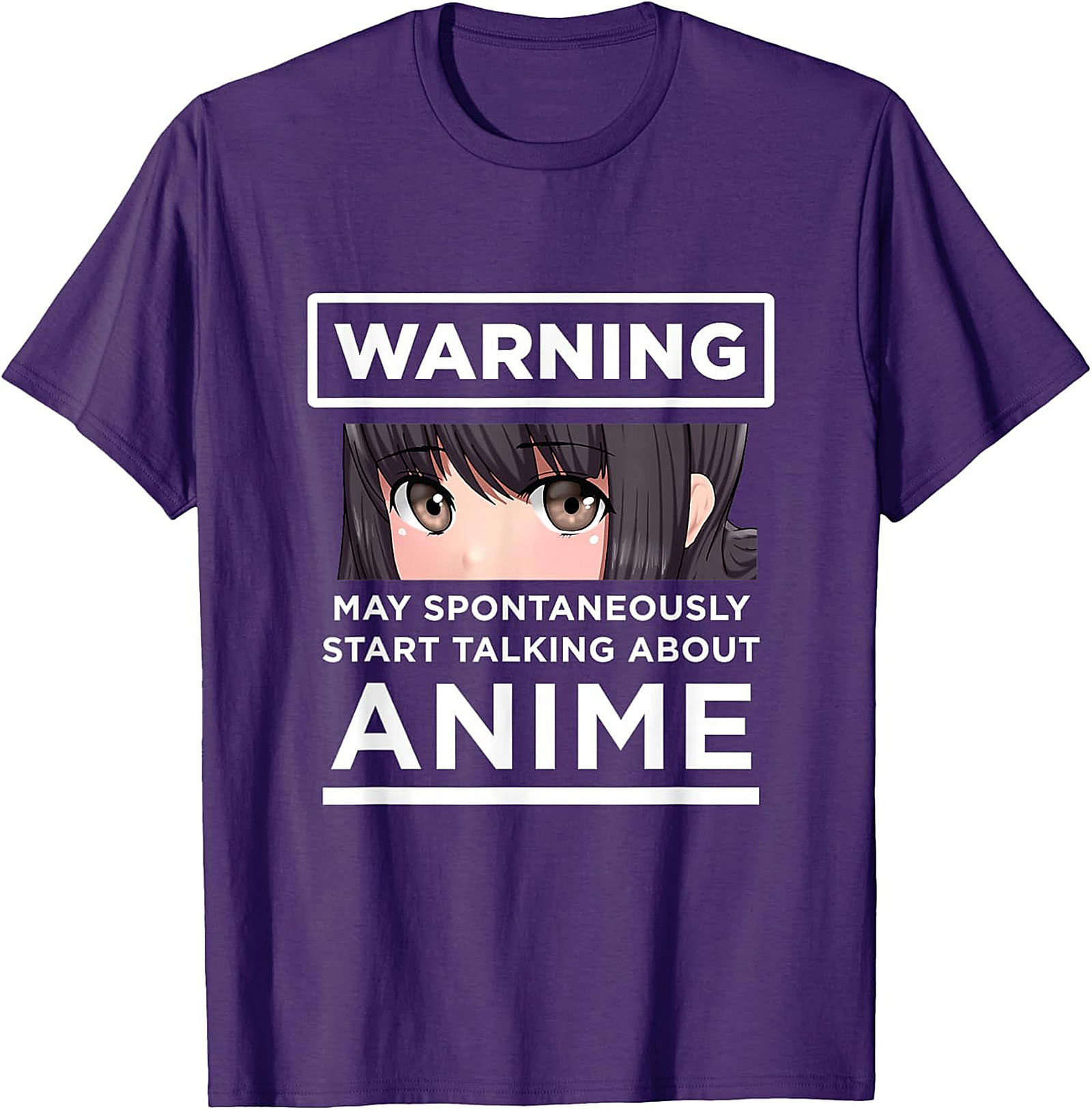 Funny Warning Anime T-Shirt | Otaku Graphic Tee | Unisex