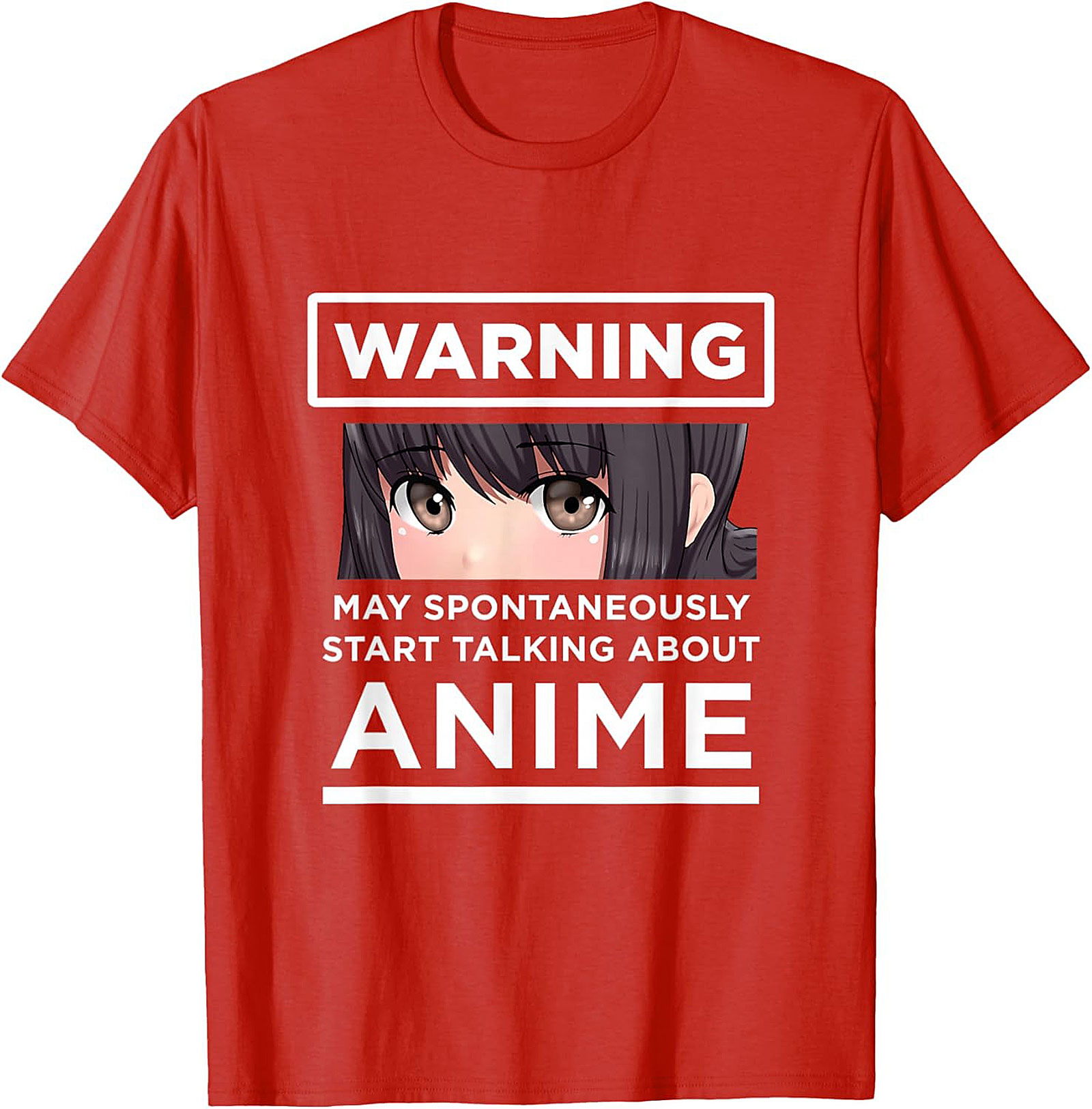 Funny Warning Anime T-Shirt | Otaku Graphic Tee | Unisex