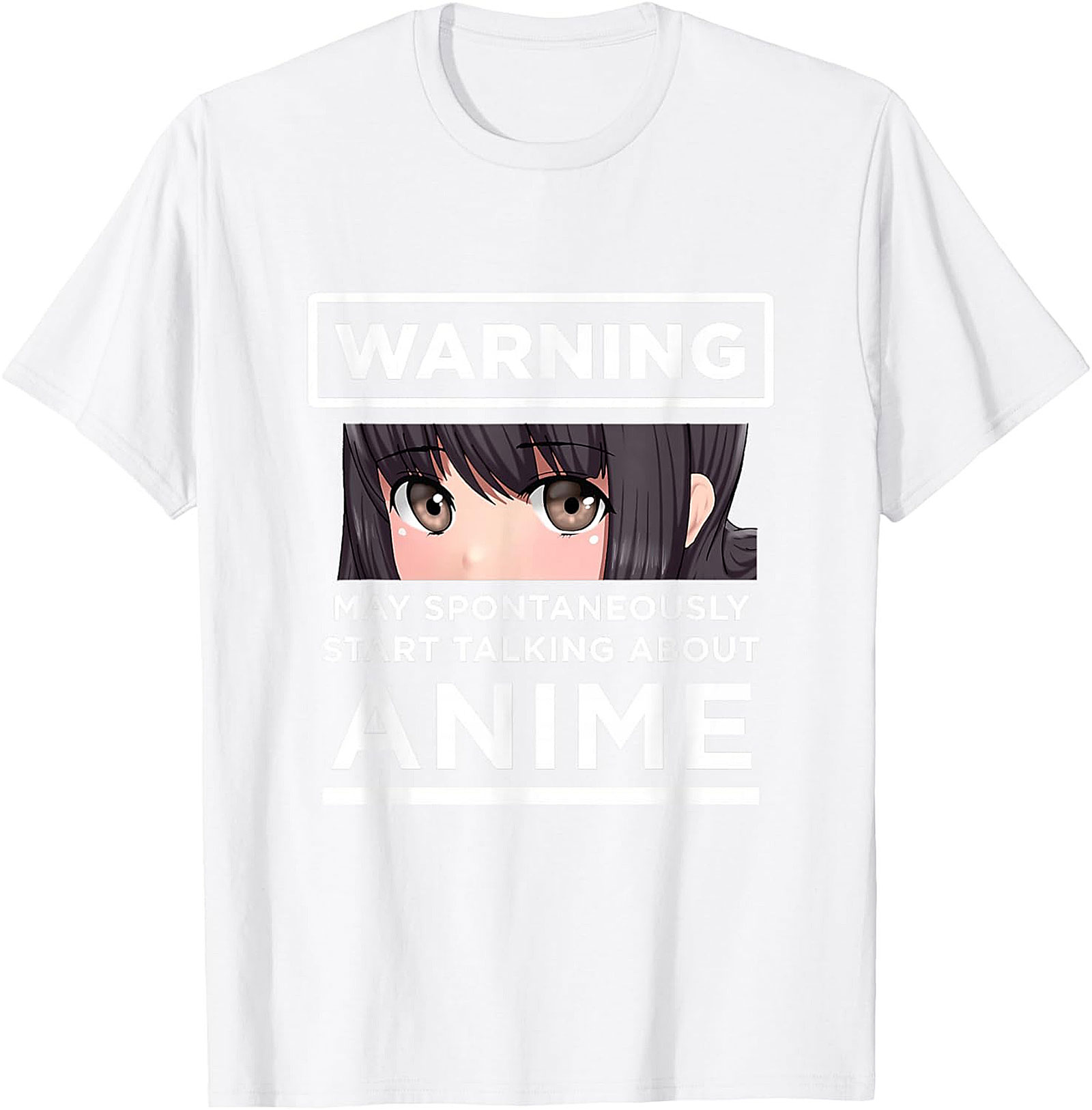 Funny Warning Anime T-Shirt | Otaku Graphic Tee | Unisex