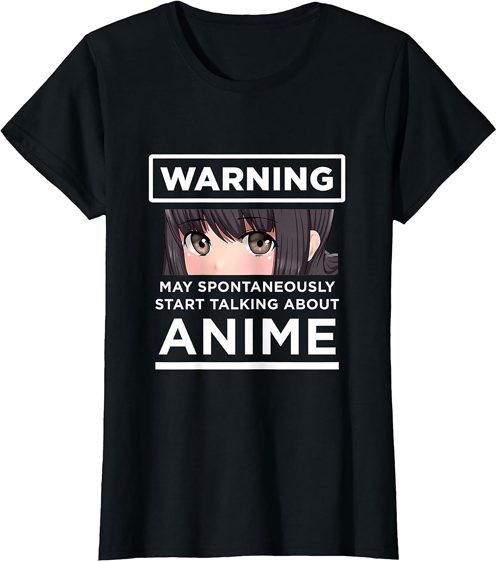 Funny Warning Anime T-Shirt | Otaku Graphic Tee | Unisex