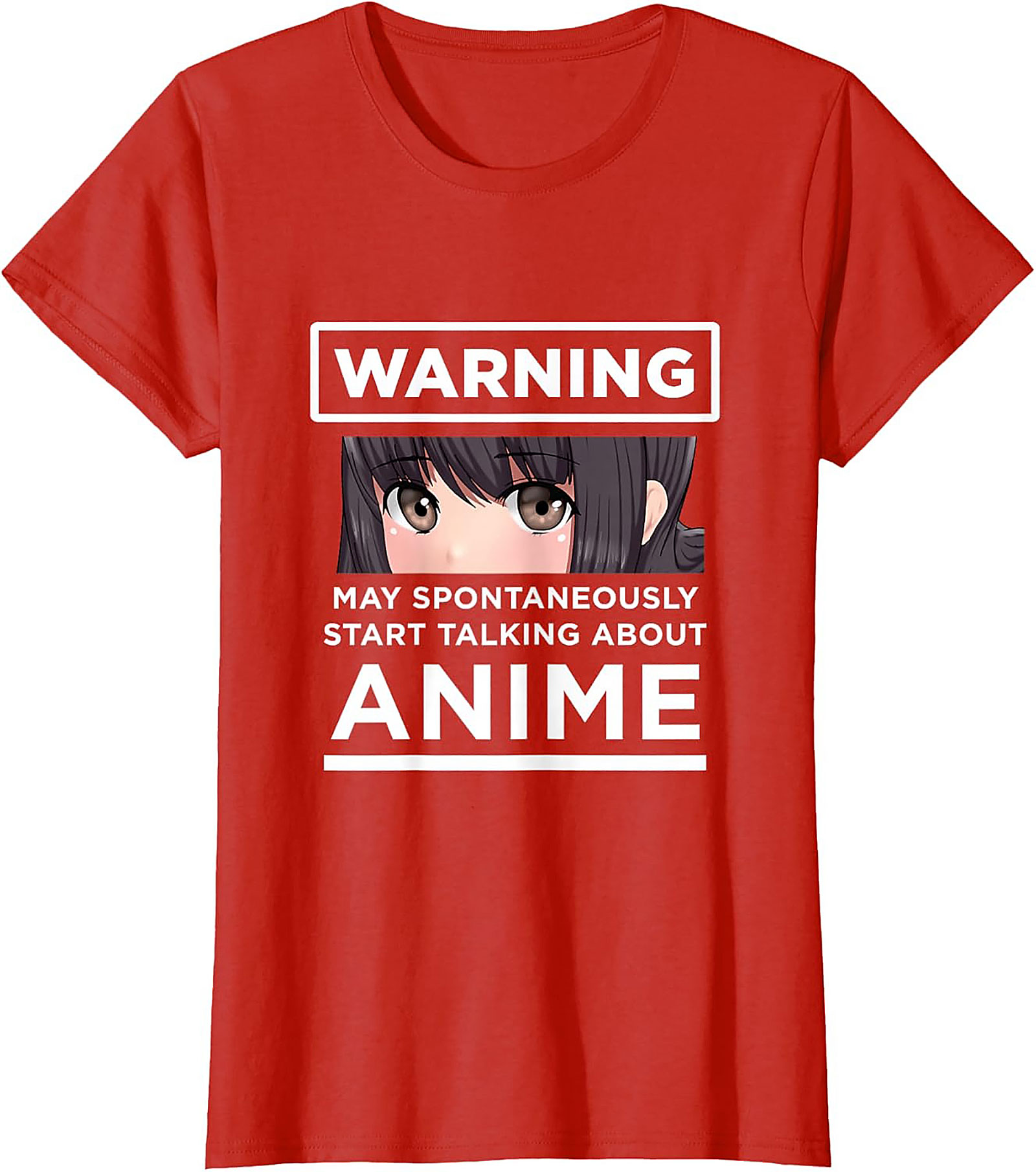 Funny Warning Anime T-Shirt | Otaku Graphic Tee | Unisex
