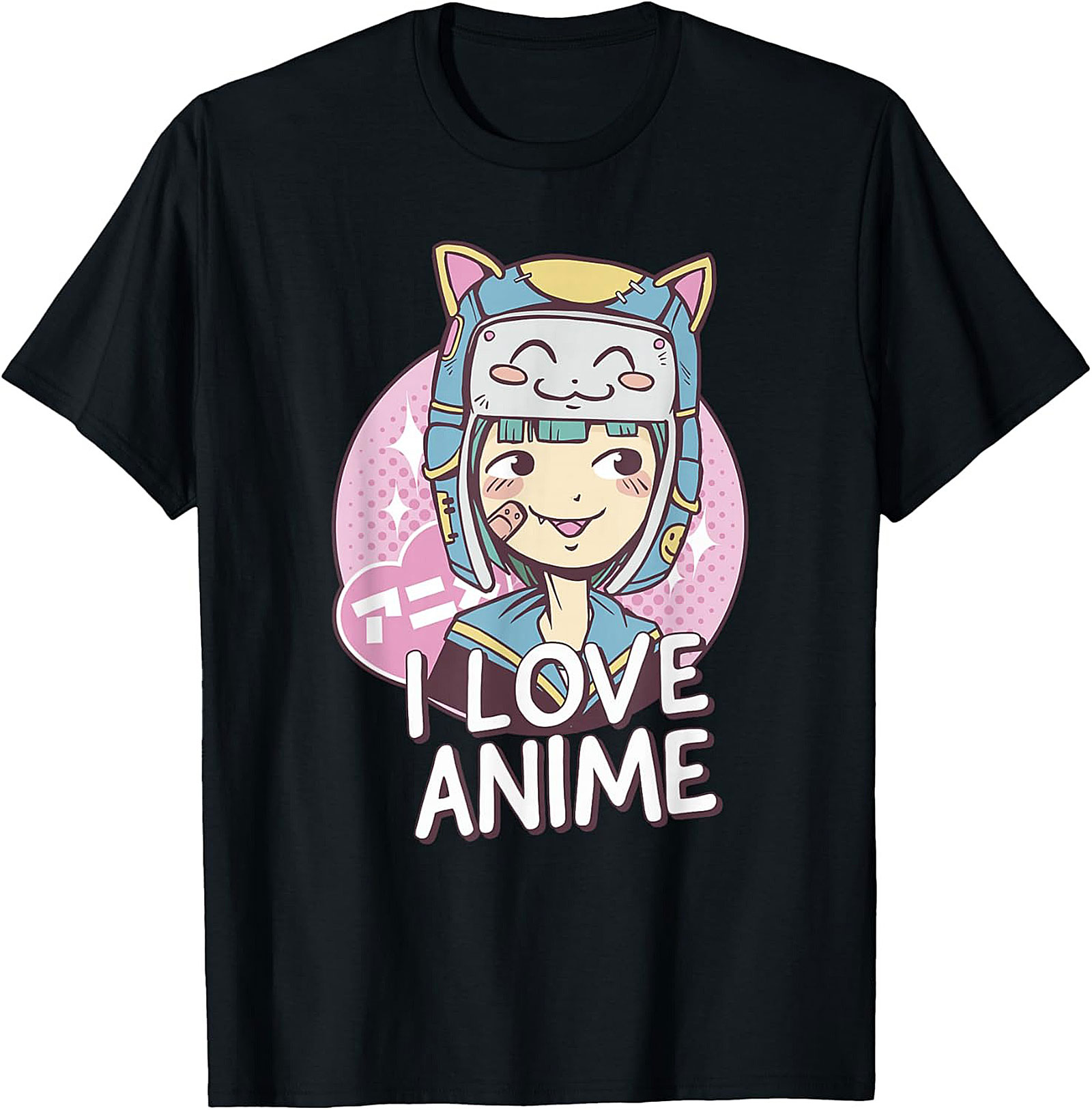Anime Graphic Tee | "I Love Anime" Kawaii Unisex Shirt