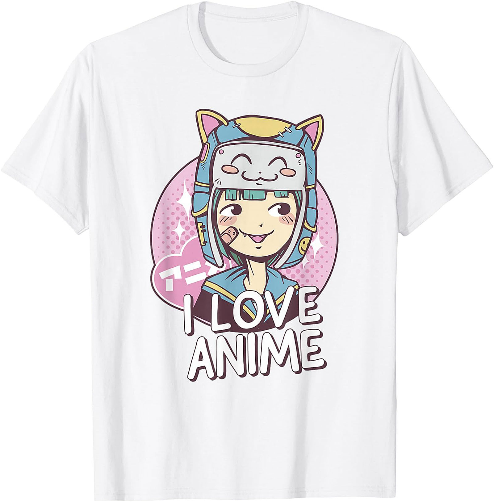 Anime Graphic Tee | "I Love Anime" Kawaii Unisex Shirt