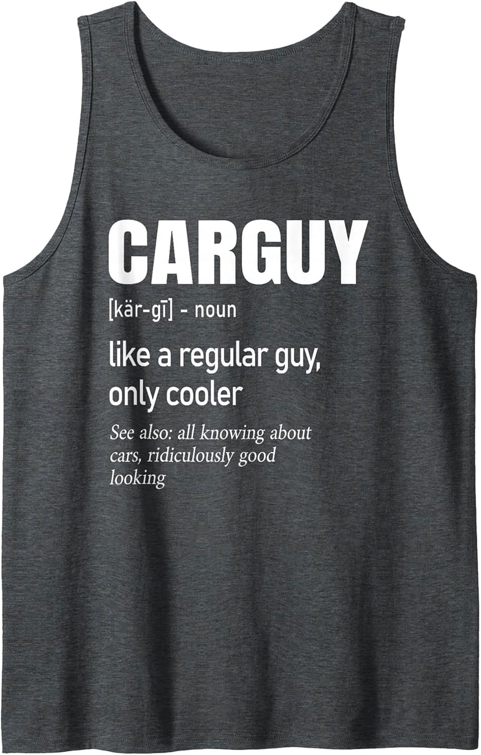 Car Guy Definition Graphic Tank Top Funny Car Apparel