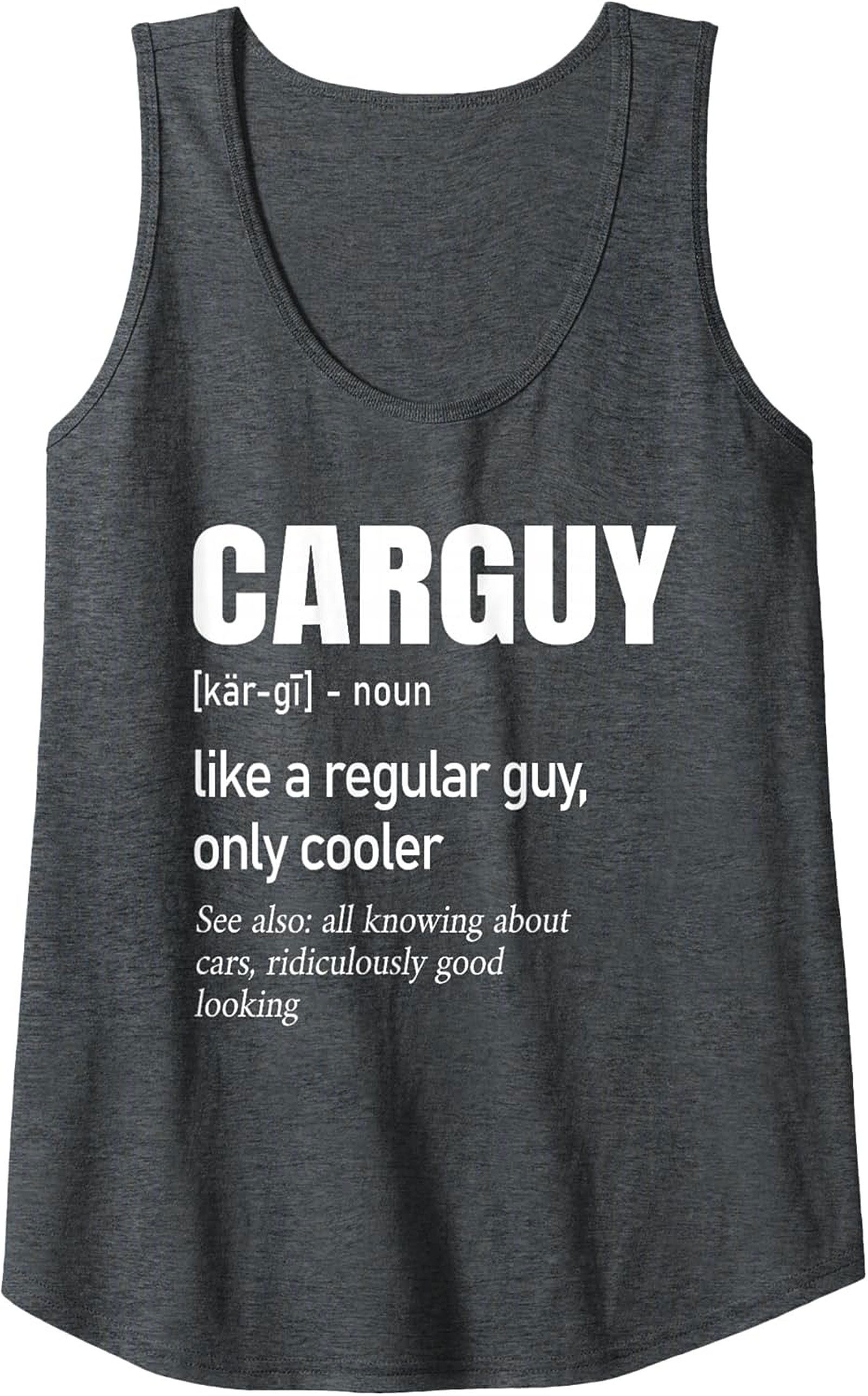 Car Guy Definition Graphic Tank Top Funny Car Apparel