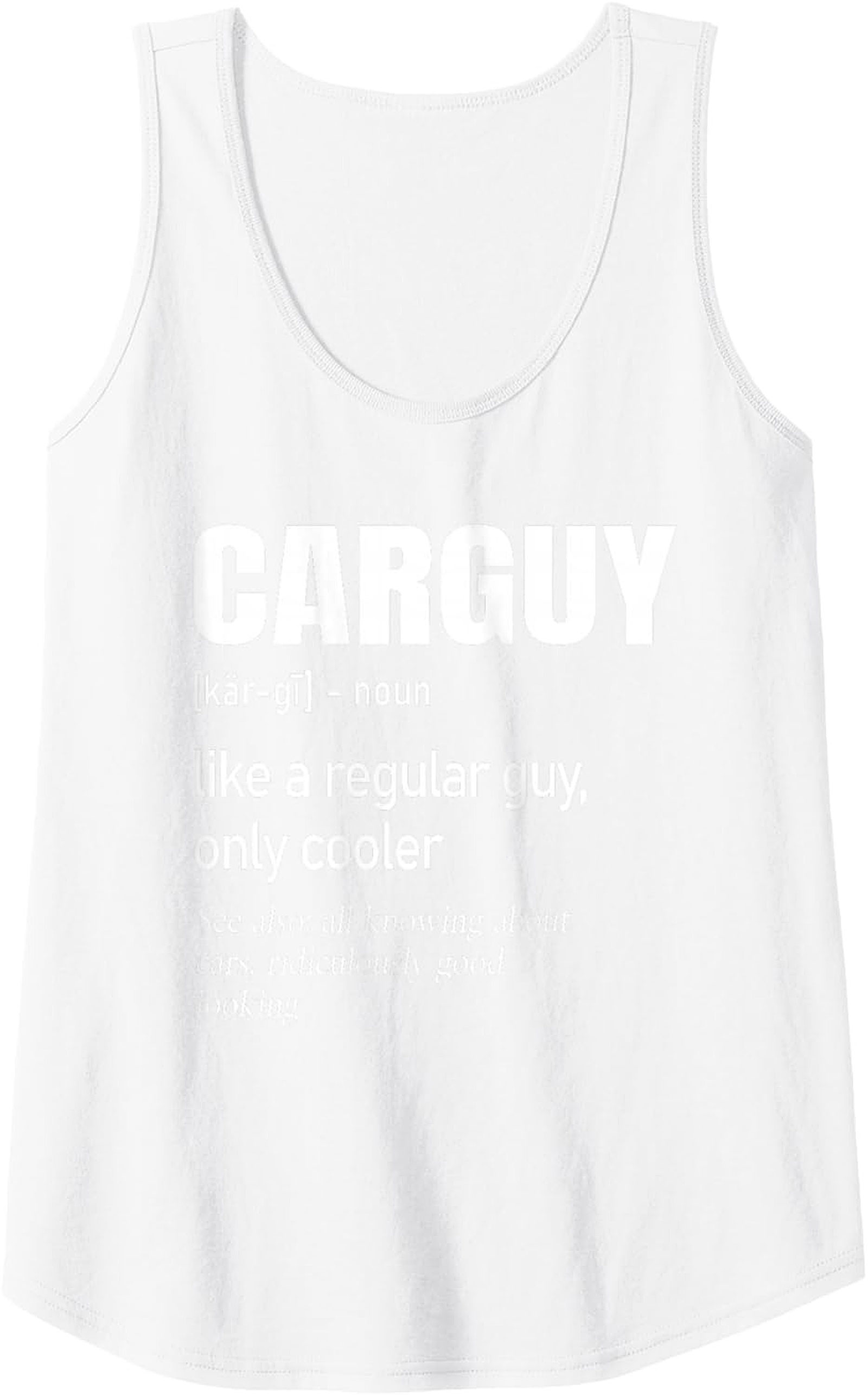 Car Guy Definition Graphic Tank Top Funny Car Apparel