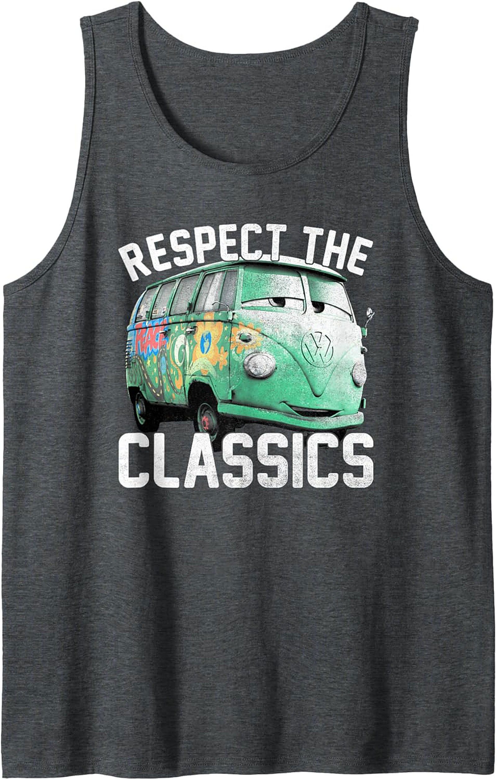Vintage VW Bus Tank Top Respect The Classics Graphic