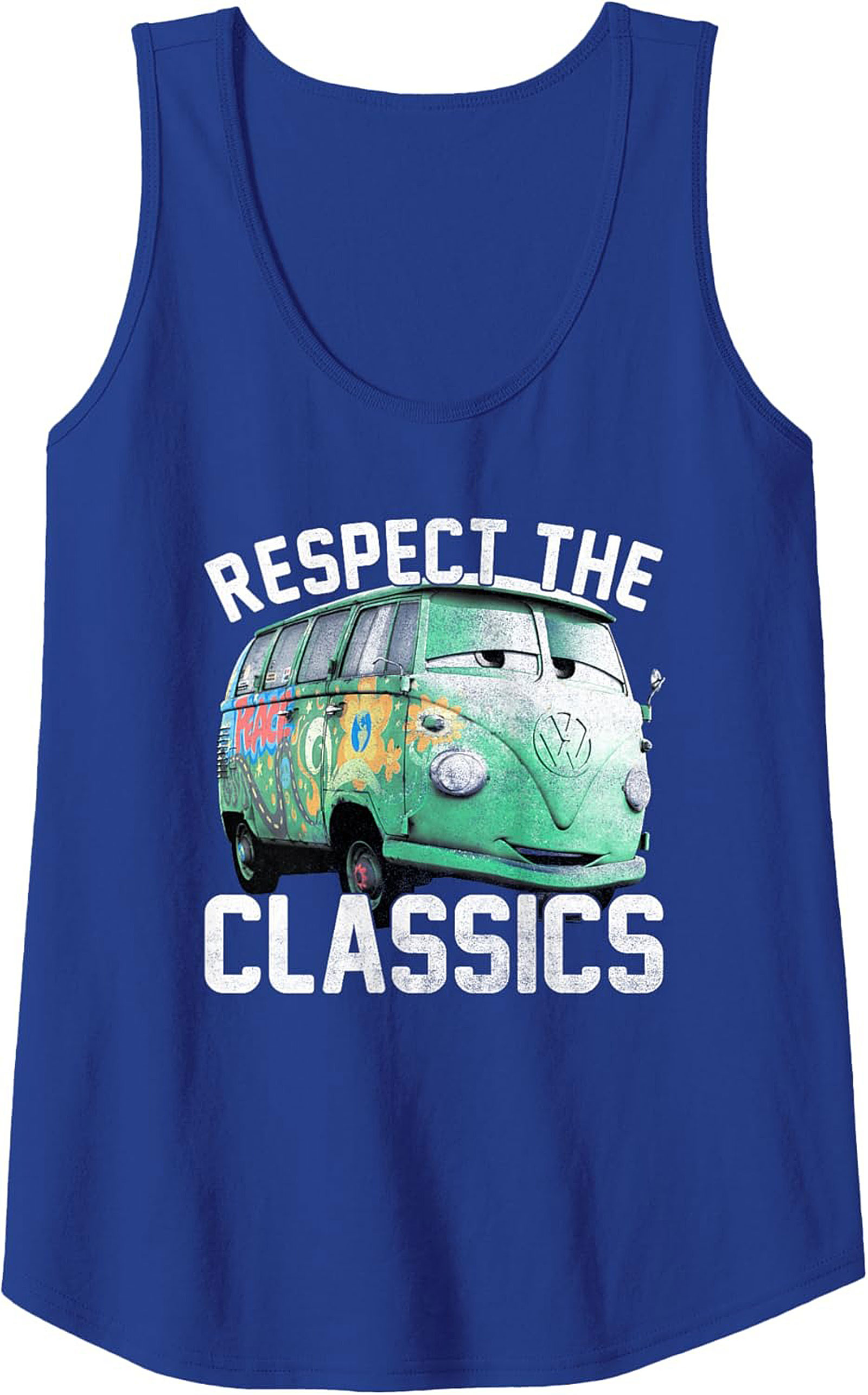 Vintage VW Bus Tank Top Respect The Classics Graphic