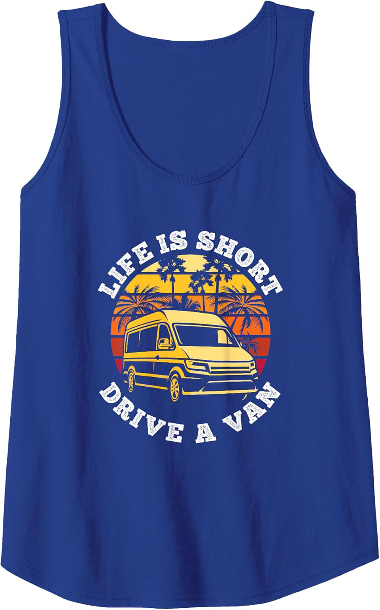 Van Life Tank Top Drive A Van Graphic Sleeveless Shirt