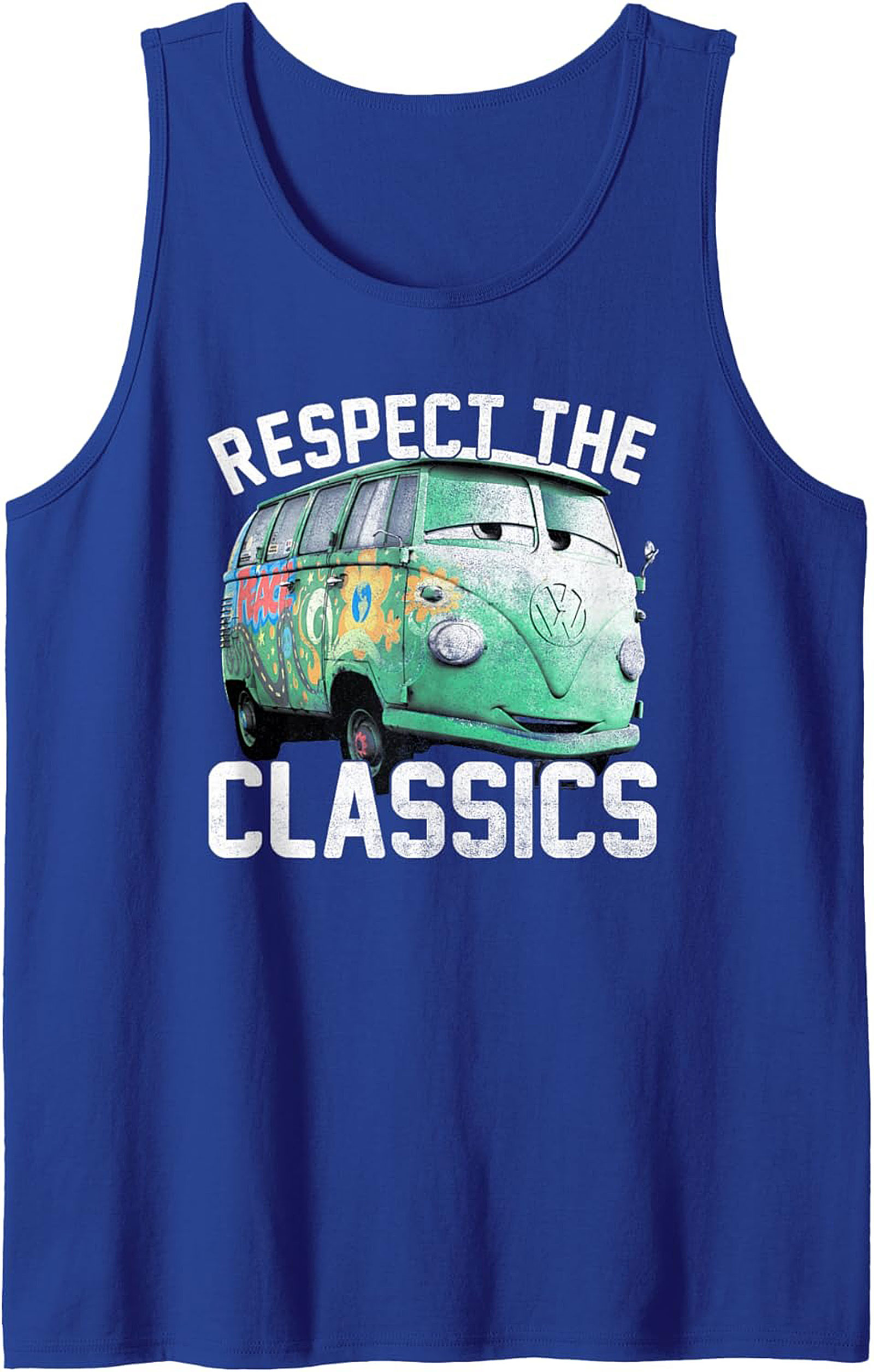 VW Bus Graphic Tank Top Respect The Classics Sleeveless Shirt