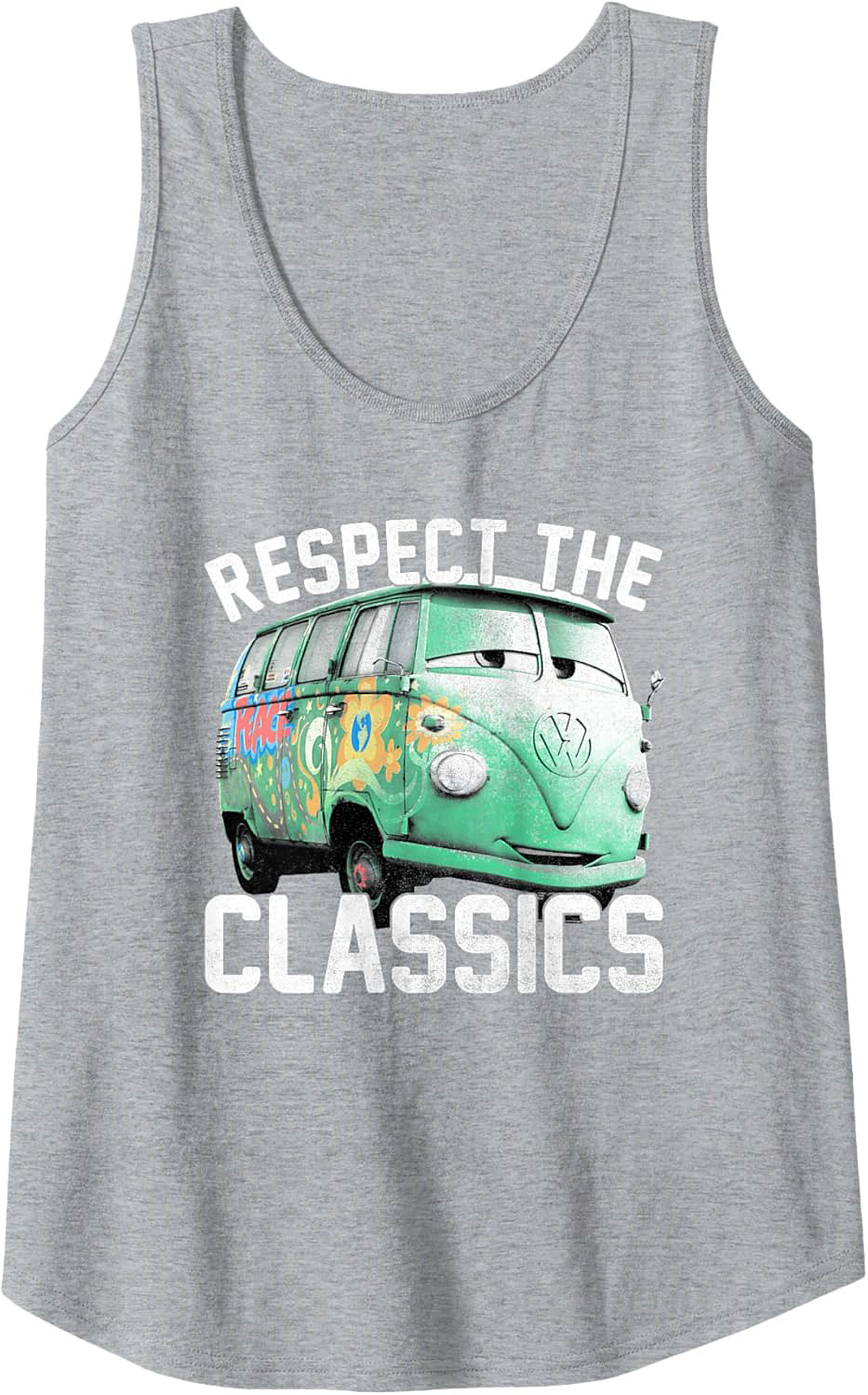 VW Bus Graphic Tank Top Respect The Classics Sleeveless Shirt