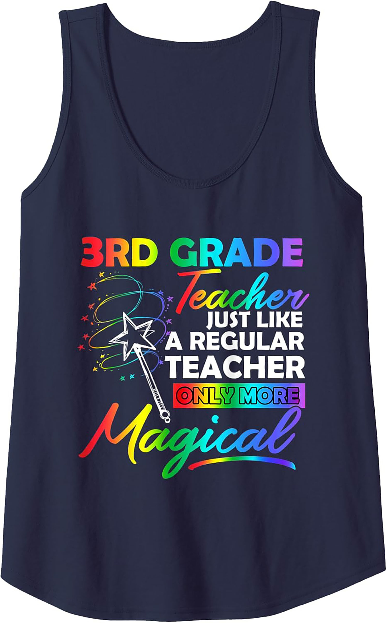 Magical 3rd Grade Teacher Tank Top Best Summer Gift