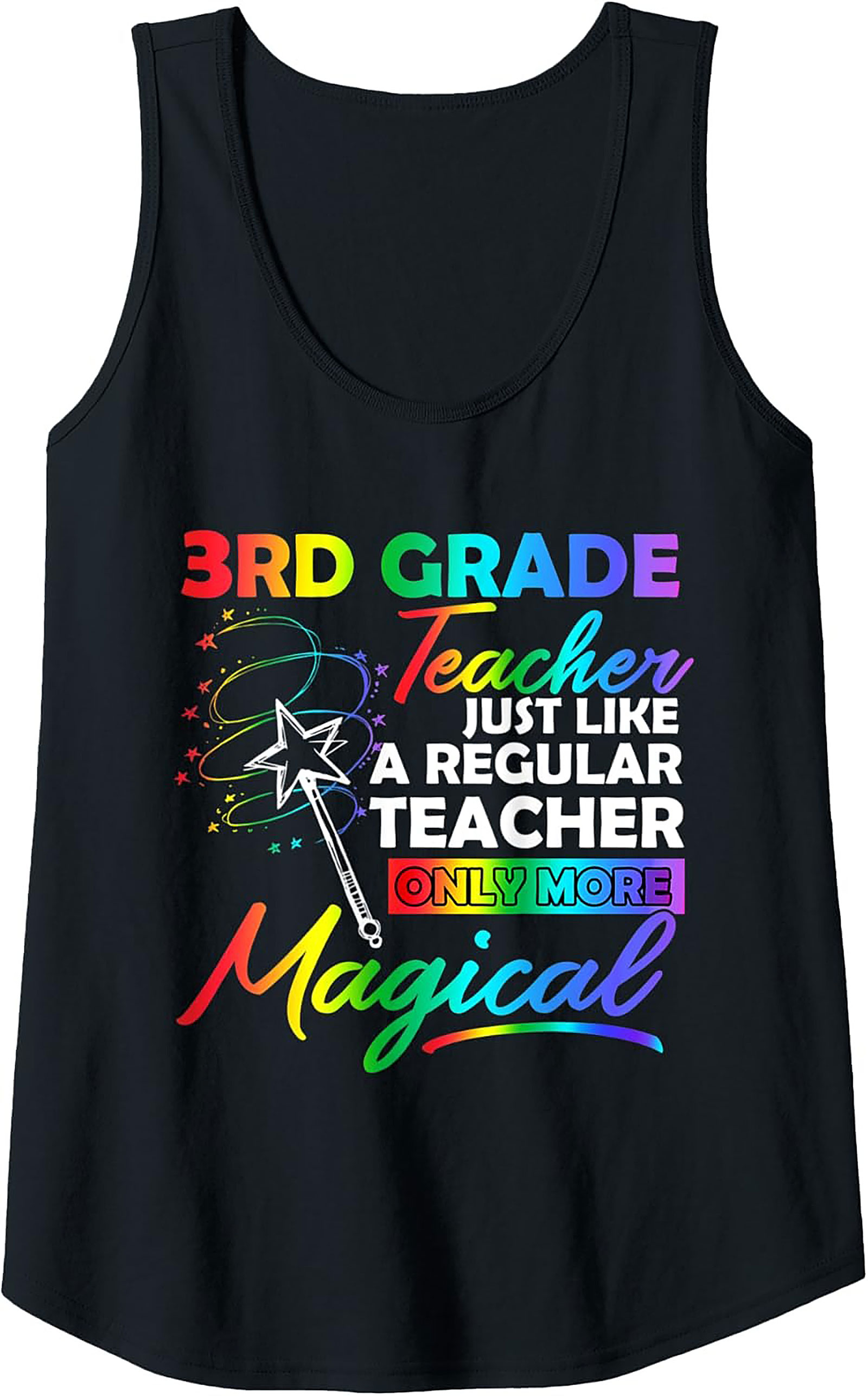 Magical 3rd Grade Teacher Tank Top Best Summer Gift