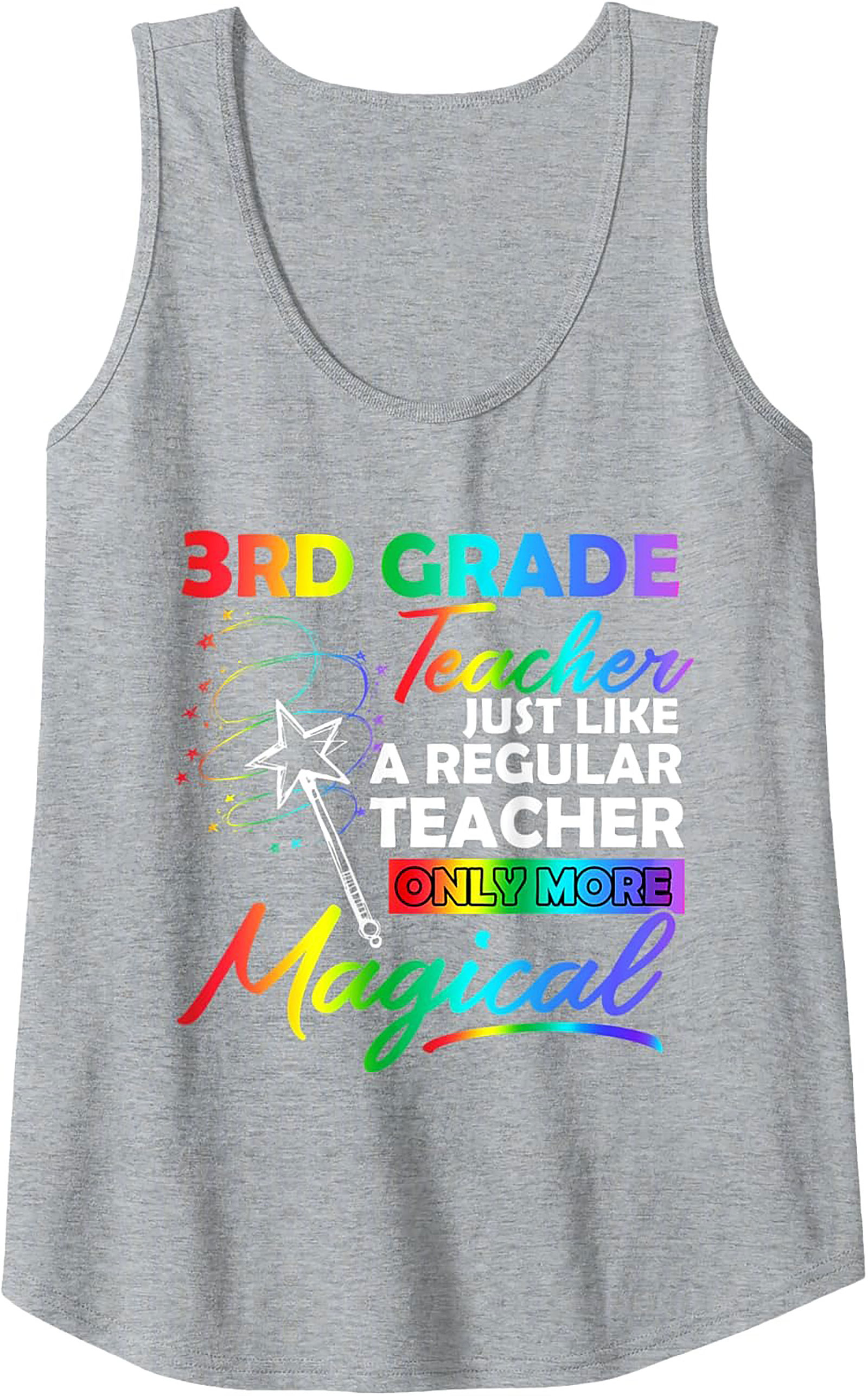 Magical 3rd Grade Teacher Tank Top Best Summer Gift