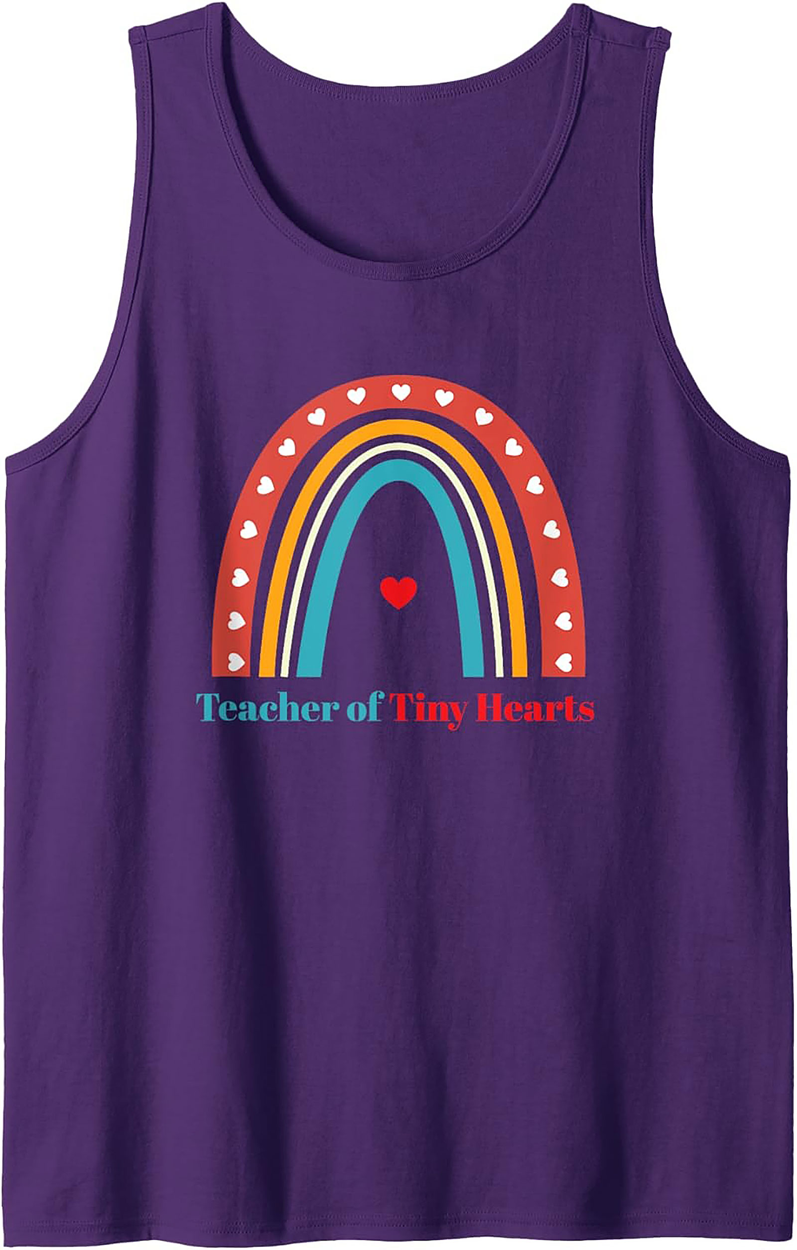 Teacher of Tiny Hearts Graphic Tank Top Educator Gift
