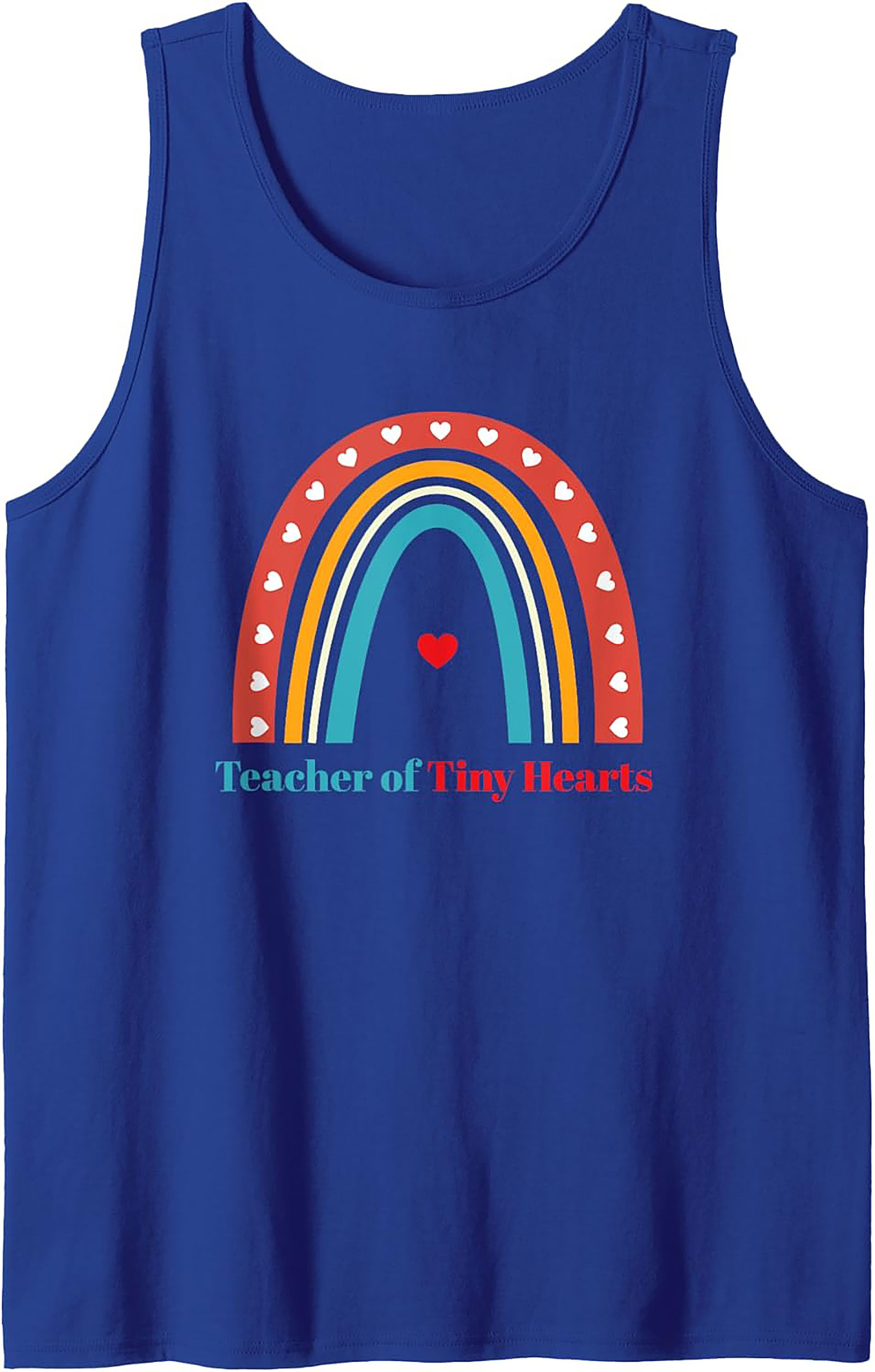 Teacher of Tiny Hearts Graphic Tank Top Educator Gift